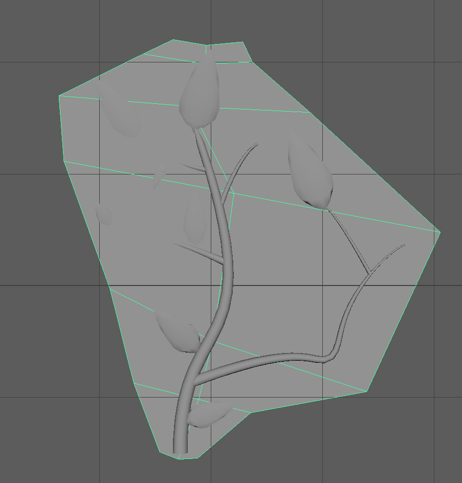 Leaves/Branches on Polygonal Plane