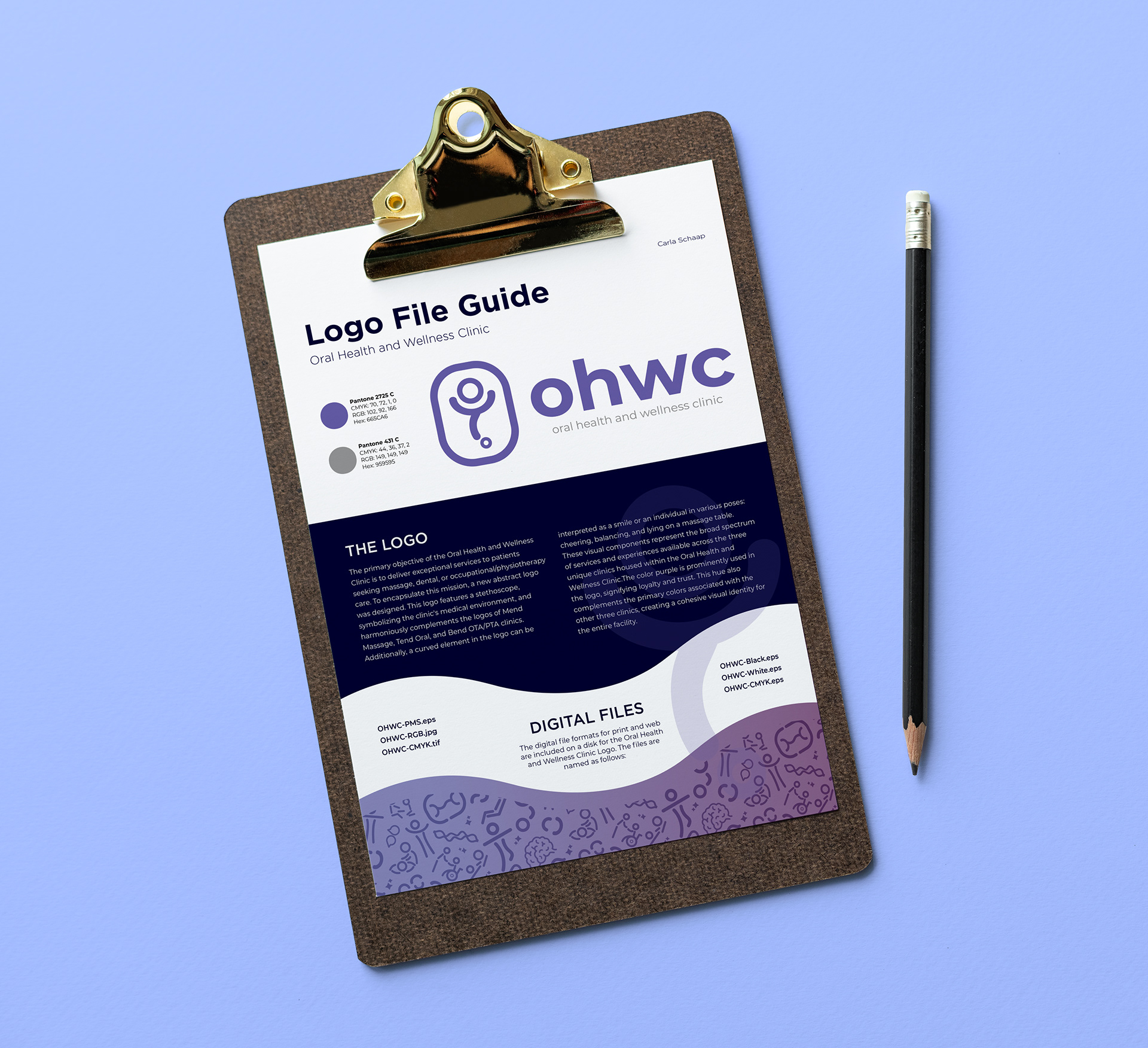 Logo File Guide for Oral Health & Wellness Clinic logo