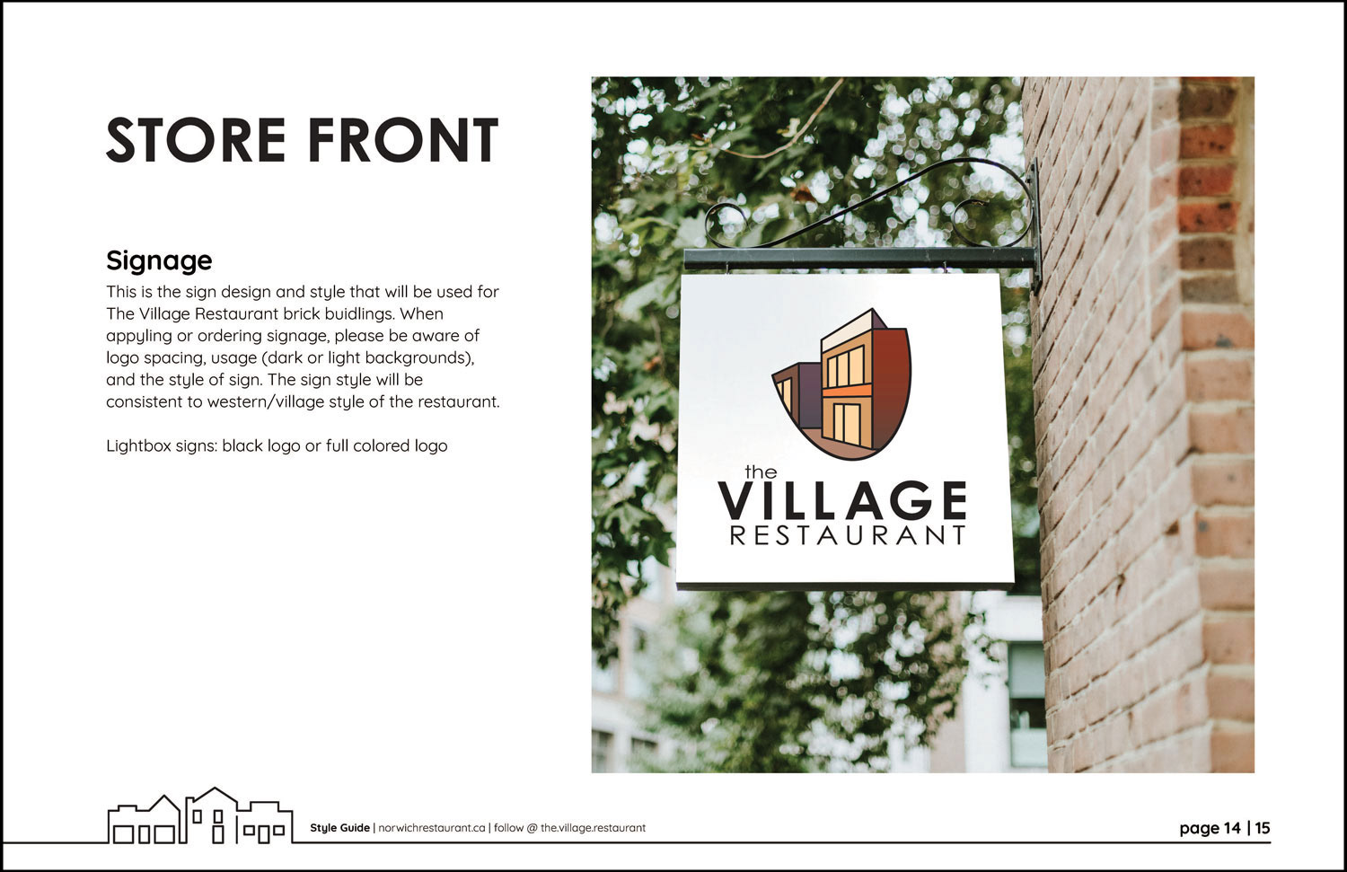 Style Guide Store Front Page