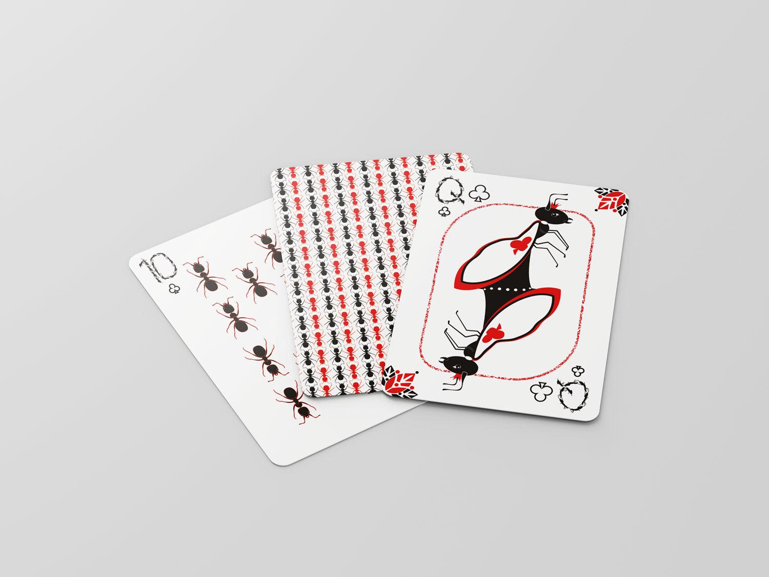 #10, back design, and Queen Ant cards