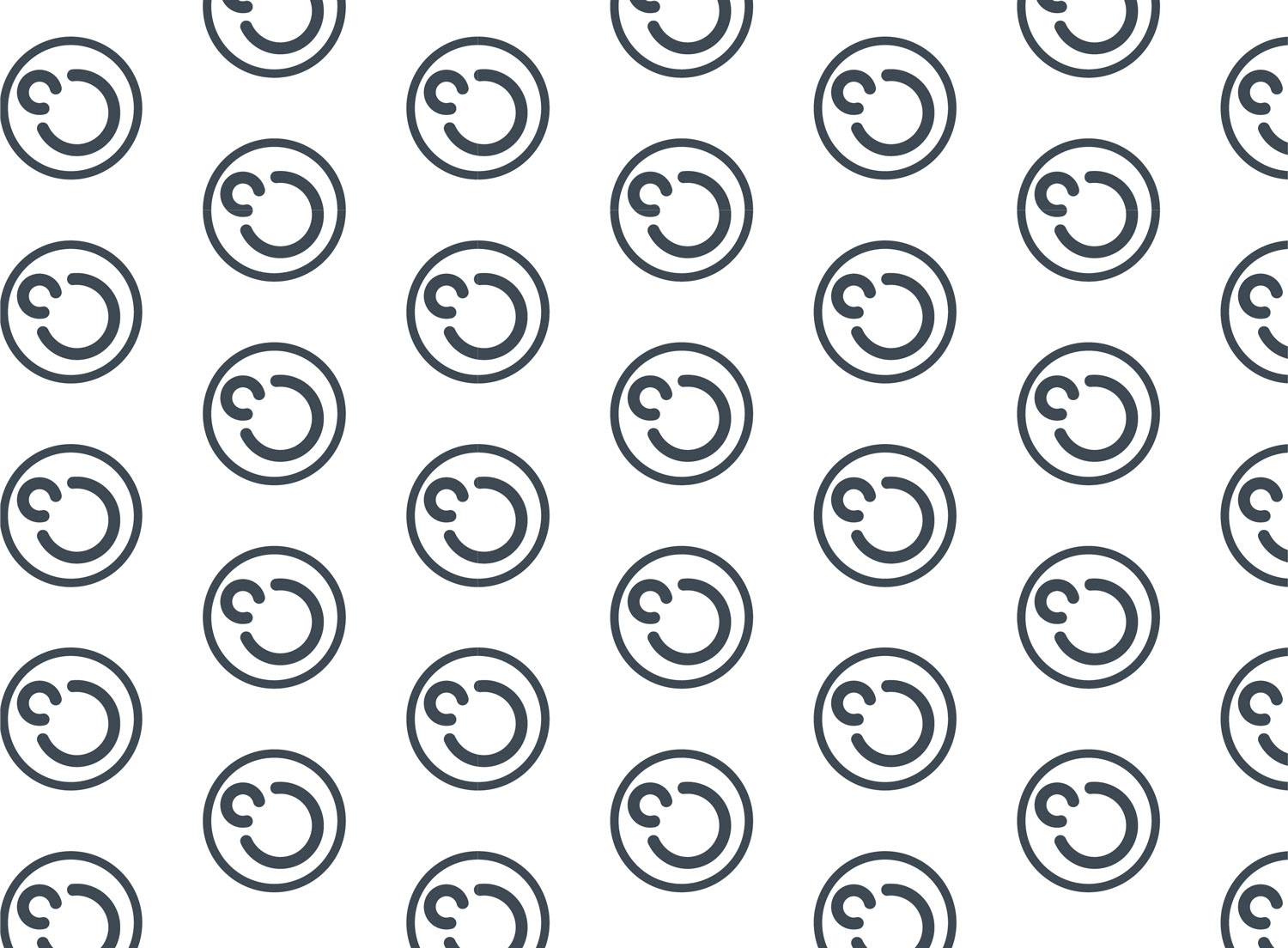 Koffie logo blue pattern with white background