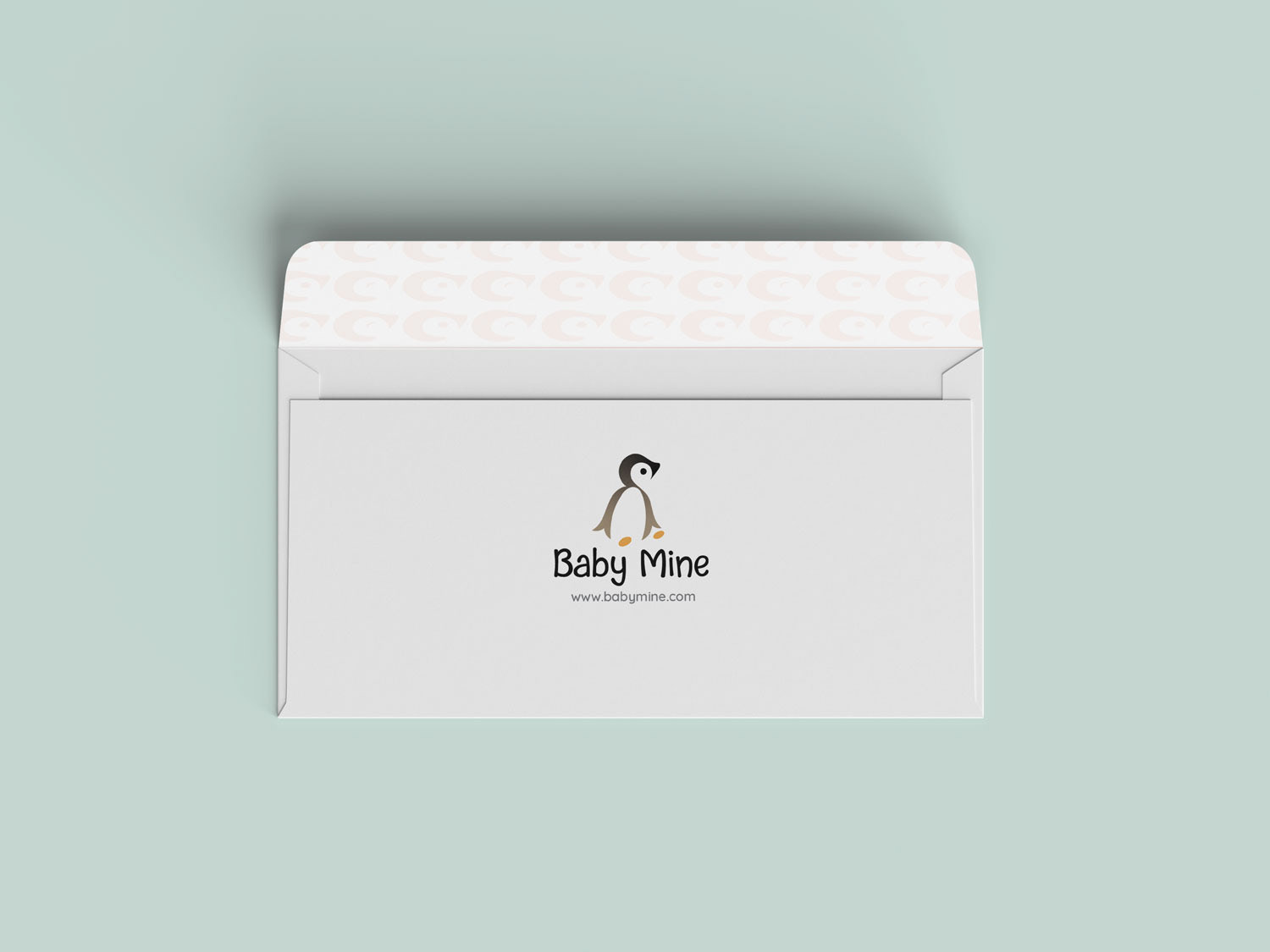 Baby Mine Envelope back view
