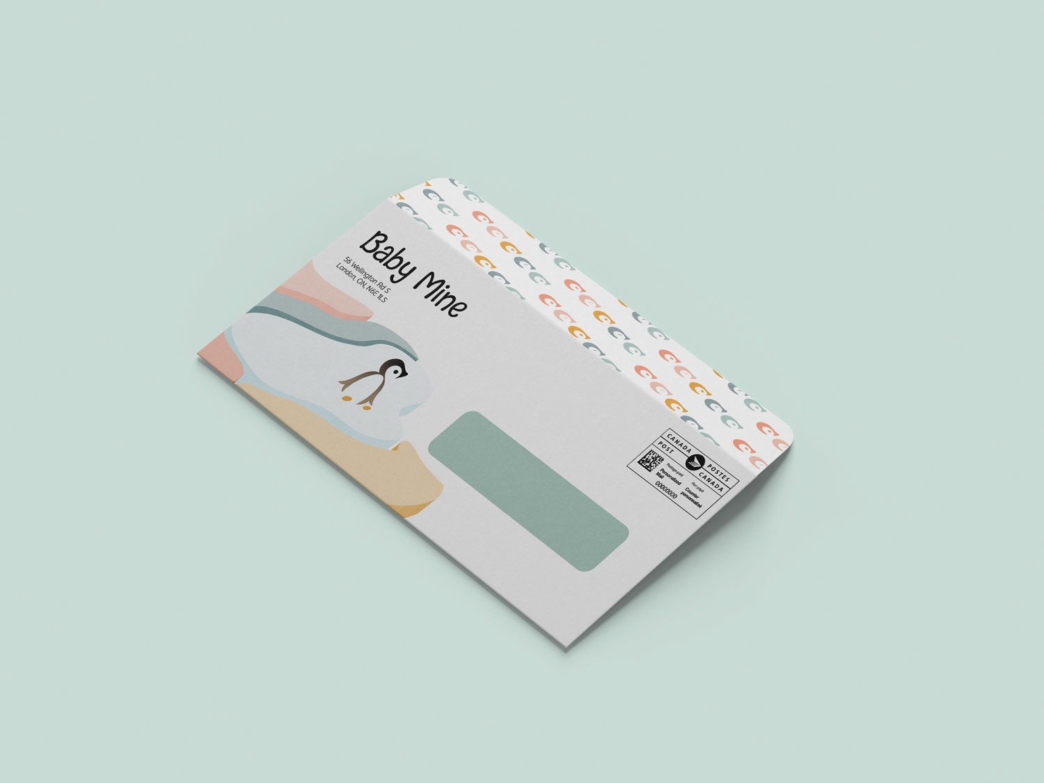 Baby Mine Envelope front view