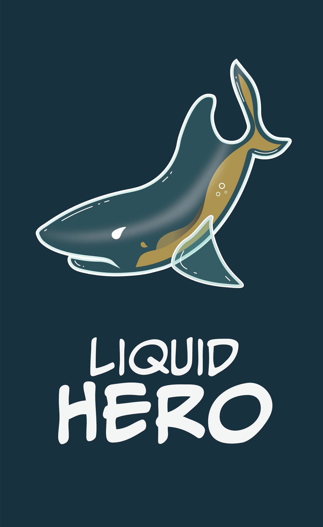 Liquid Hero vertical logo