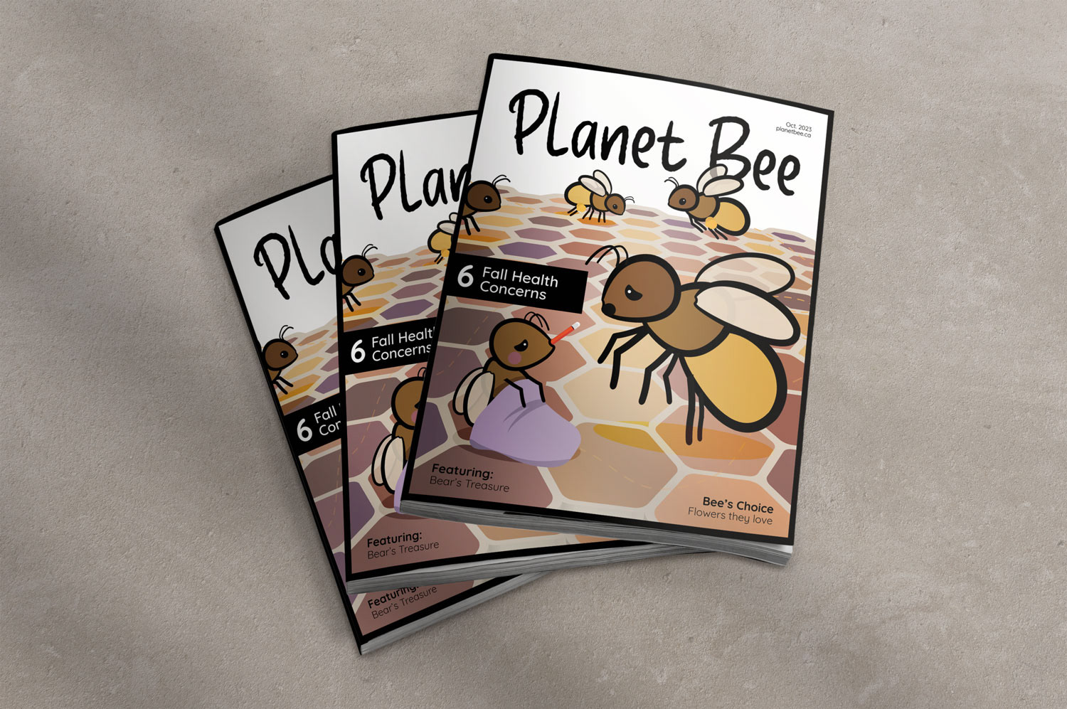 Stack of Planet Bee magazines