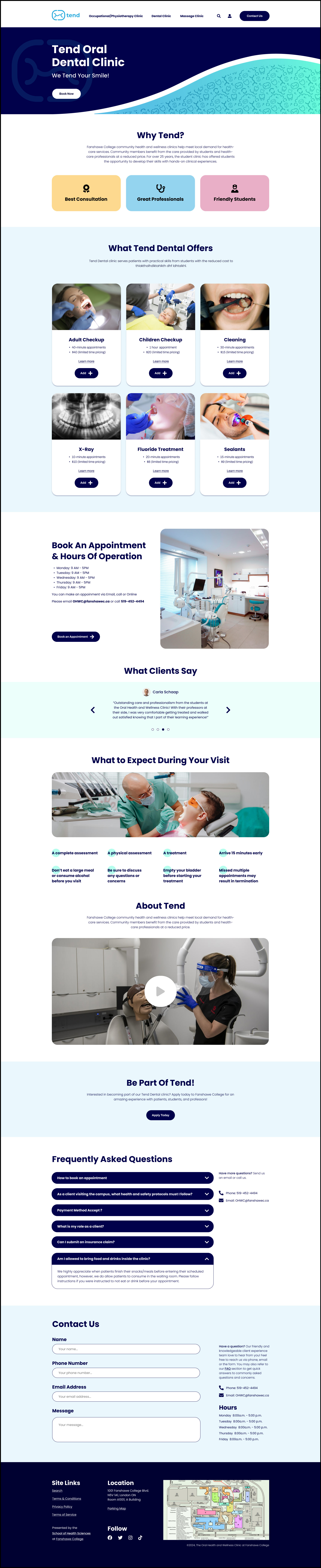 Tend Oral Health Page