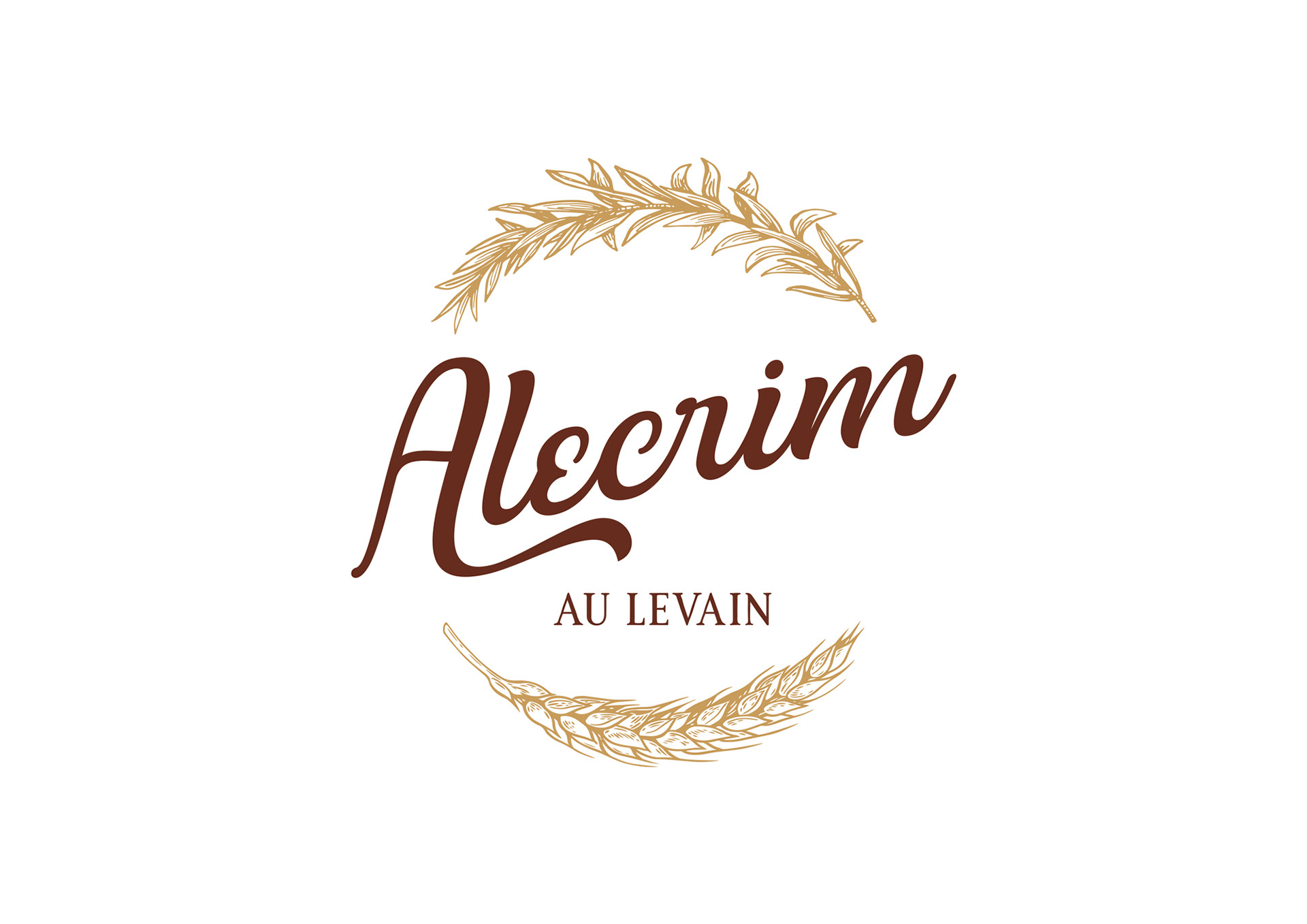 Image may contain: Logo Alecrim au Levain.