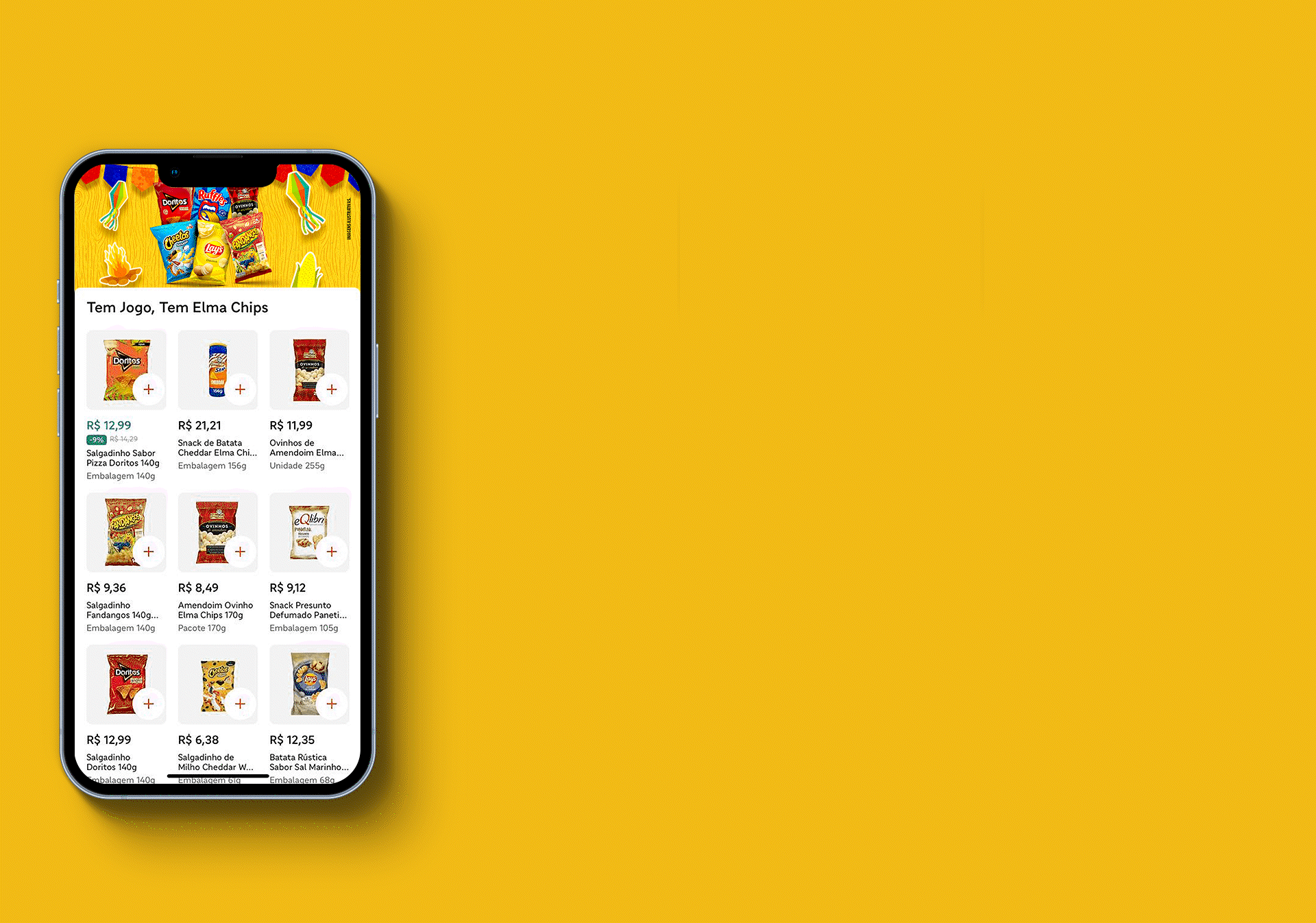 Image may contain: Mockup aplicado dos banners São João para o ifood.
