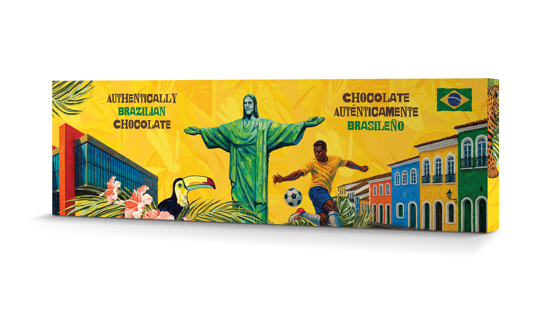 Embalagem de chocolates Talento vista de costas.