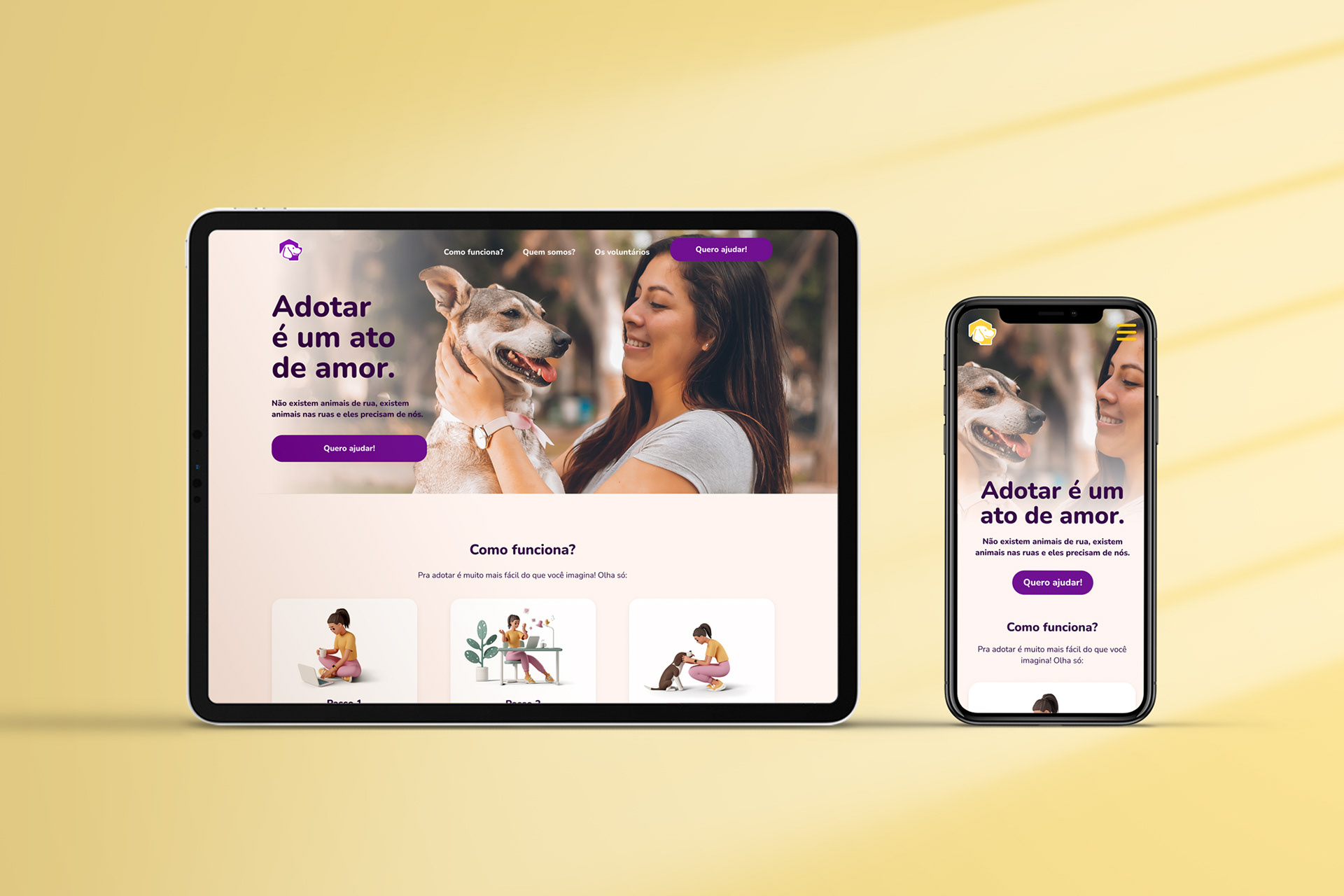 Landing Page Casa do Vira-Lata devices