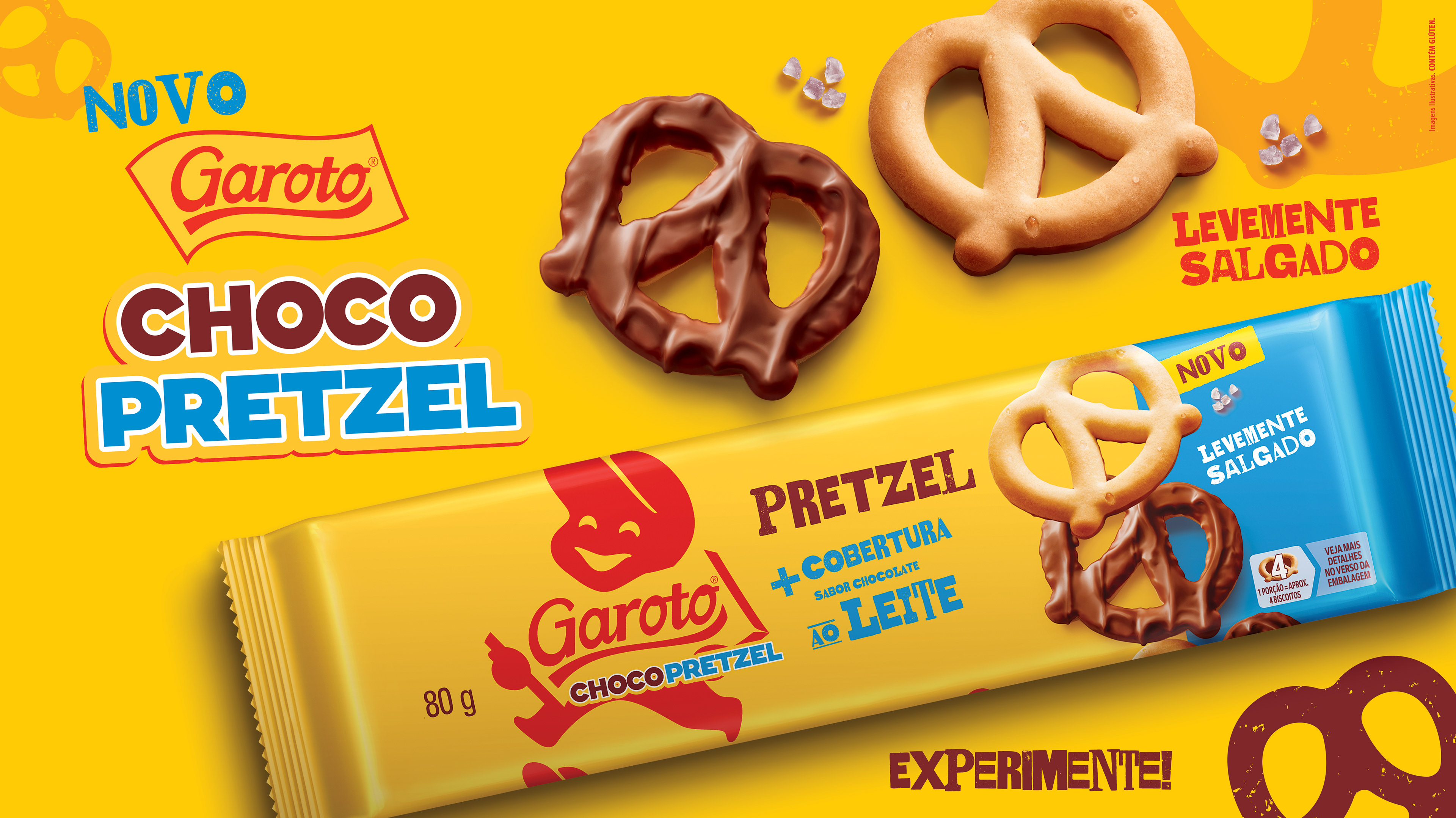 Key Visual Chocopretzel Garoto individual.