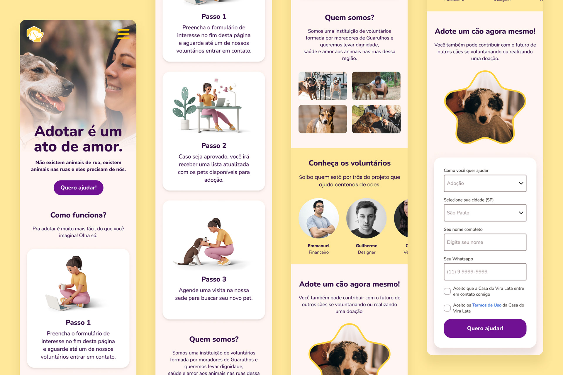 Landing Page Casa do Vira-Lata mobile