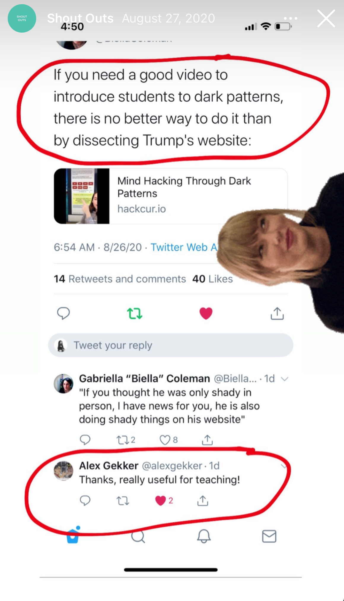 A shout out for Mary's TikTok