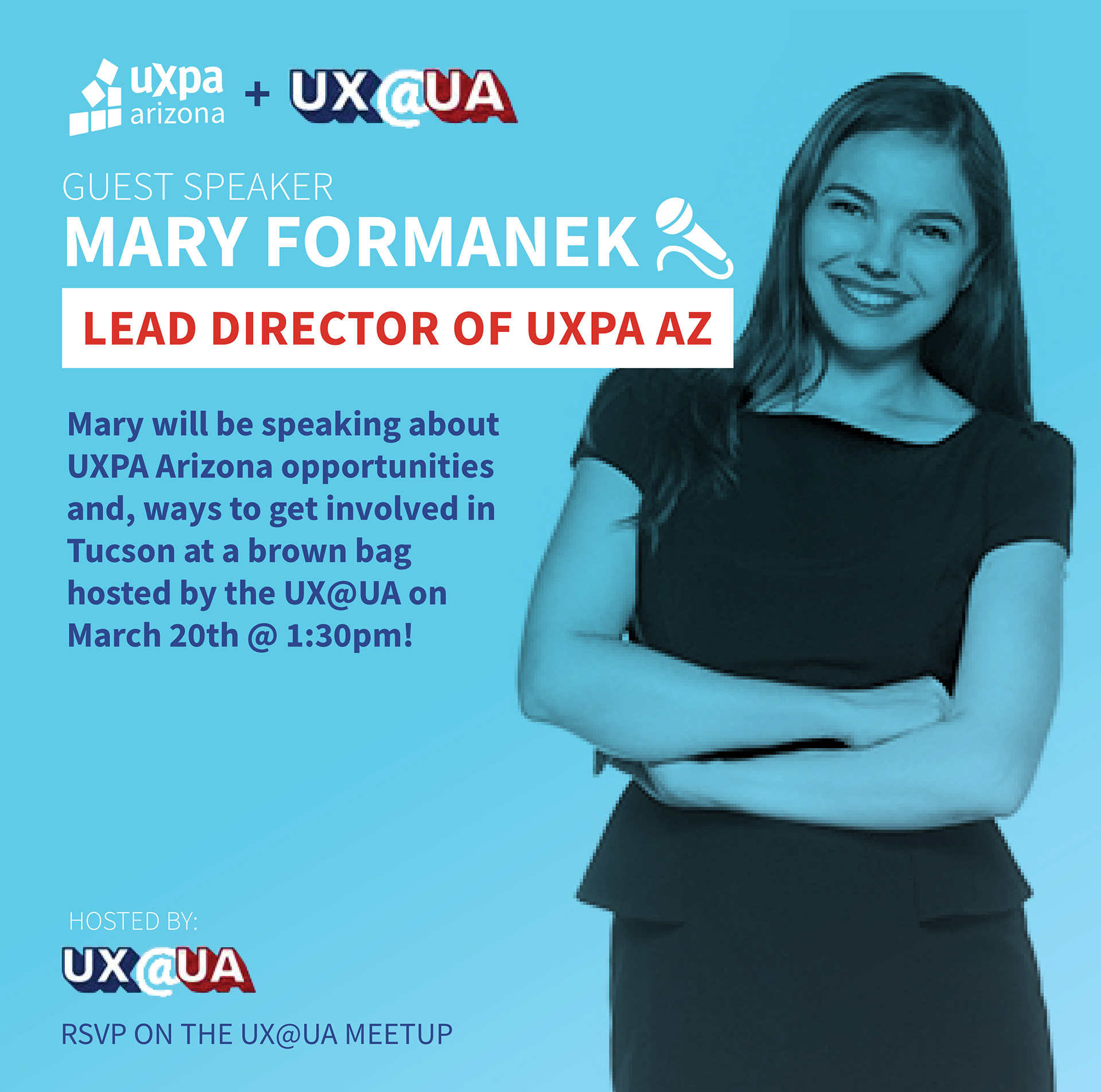 A promotion for Mary's talk at the University of Arizona