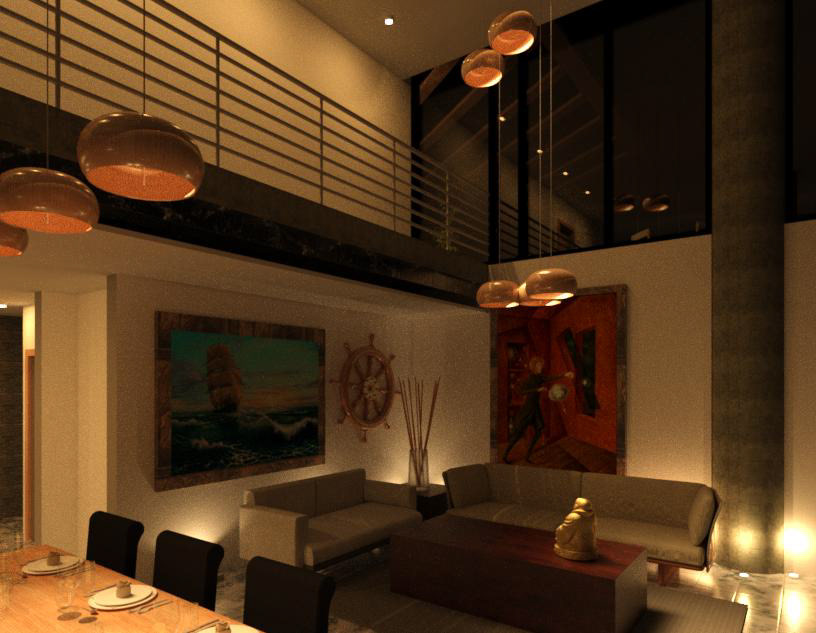 Pent house living room