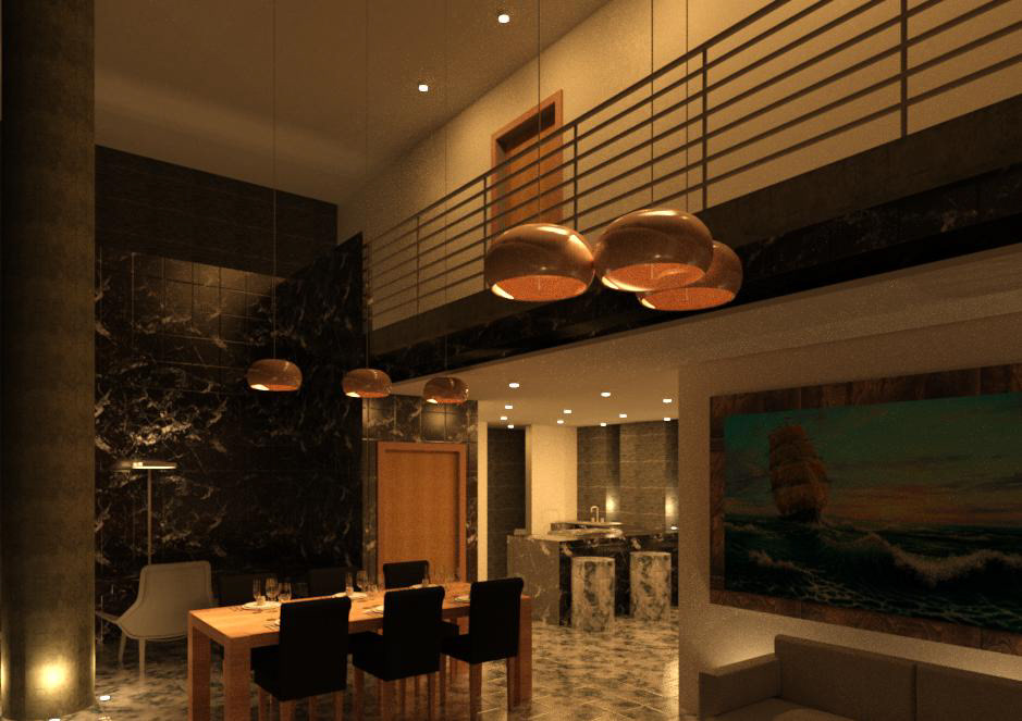 Pent house kitchen