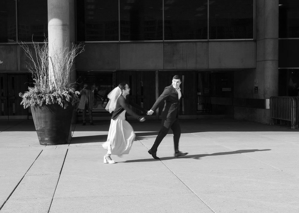 In front of New City Hall