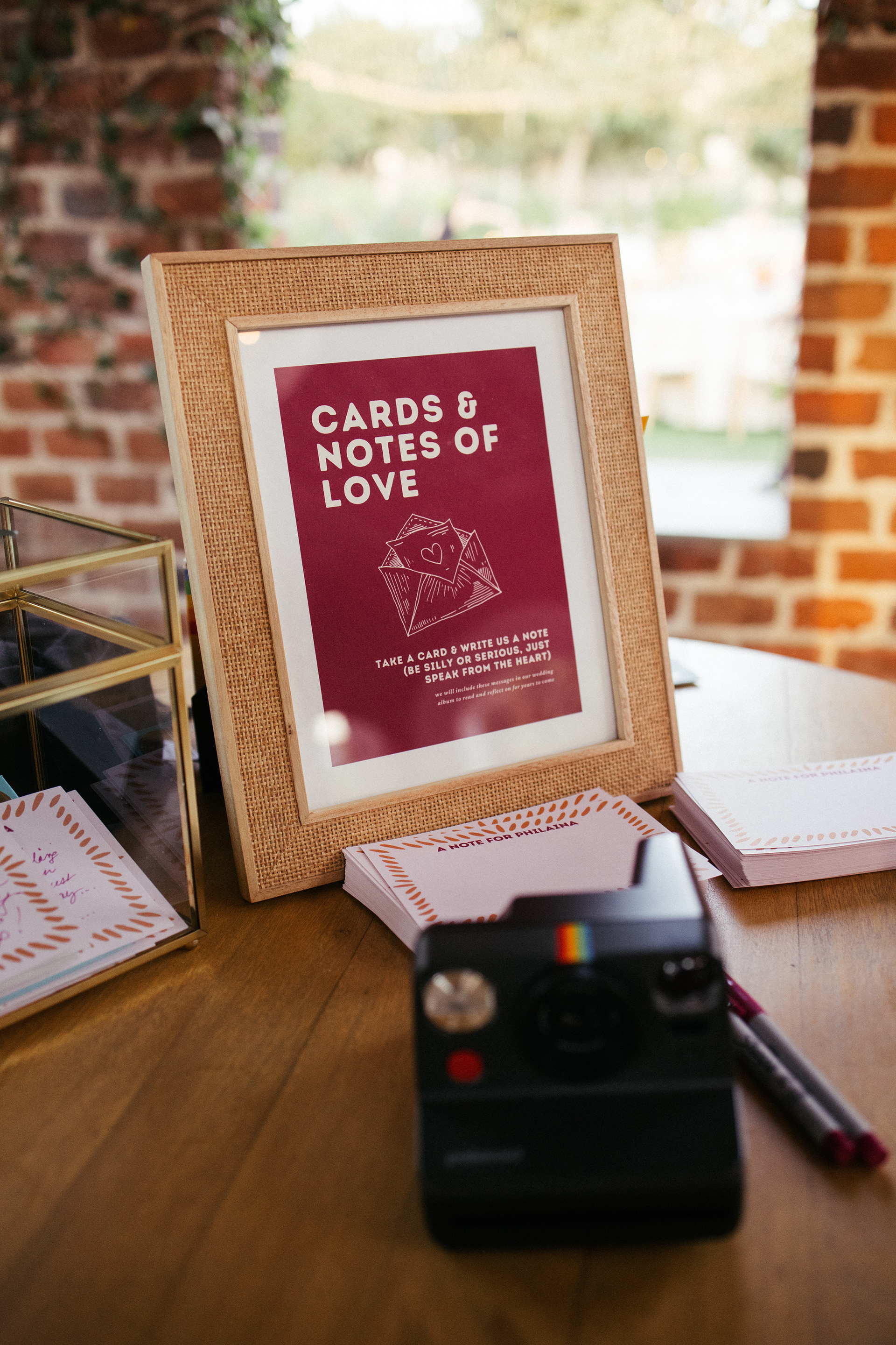 Signage for our card table