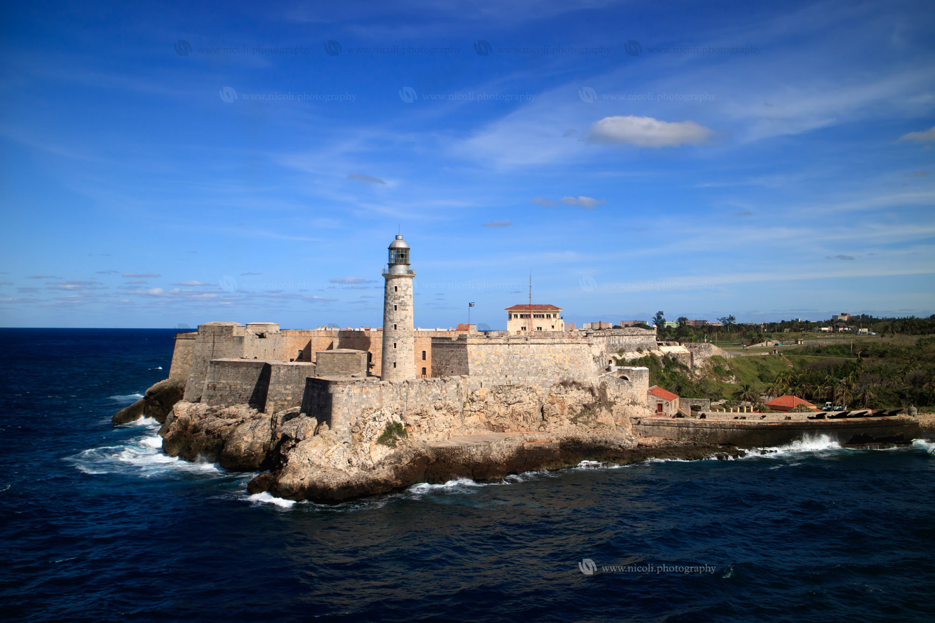 Morro Fort Havana Cuba and Lighthouse