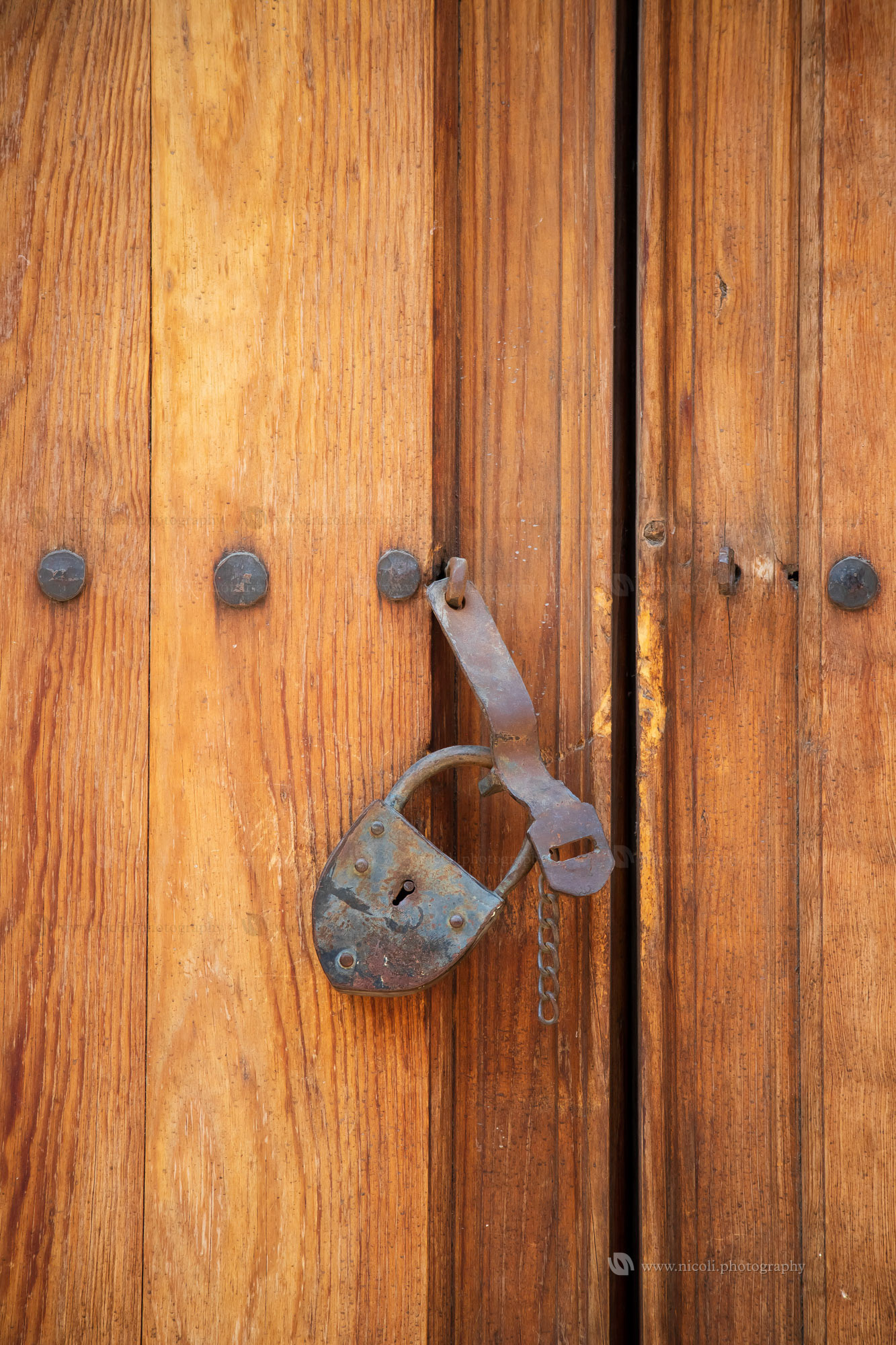 Door detail in historic town of San Miguel de Allende, Guanajuato, Mexico.