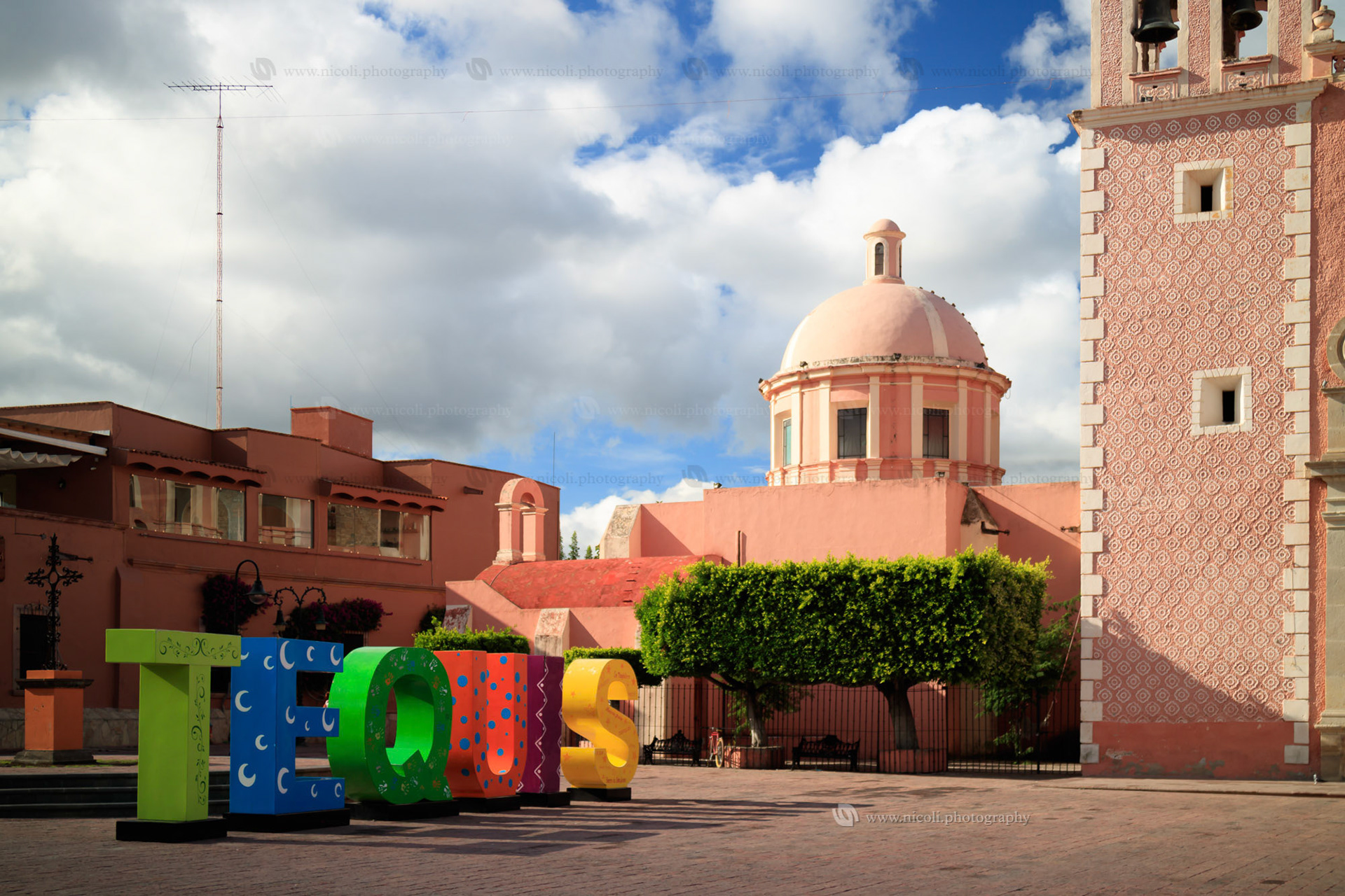 Santa Maria de la Asuncion Church at the Main Plaza of Tequisquiapan