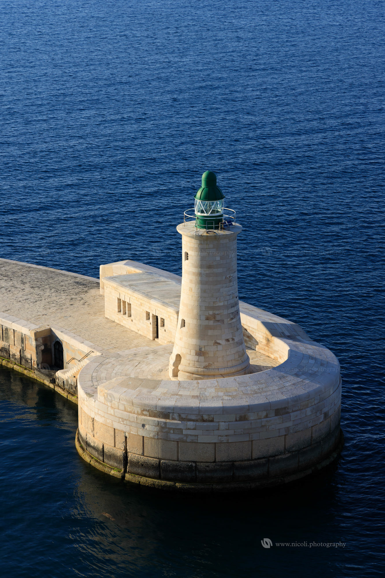 Beautiful view of the La Valletta Harbor