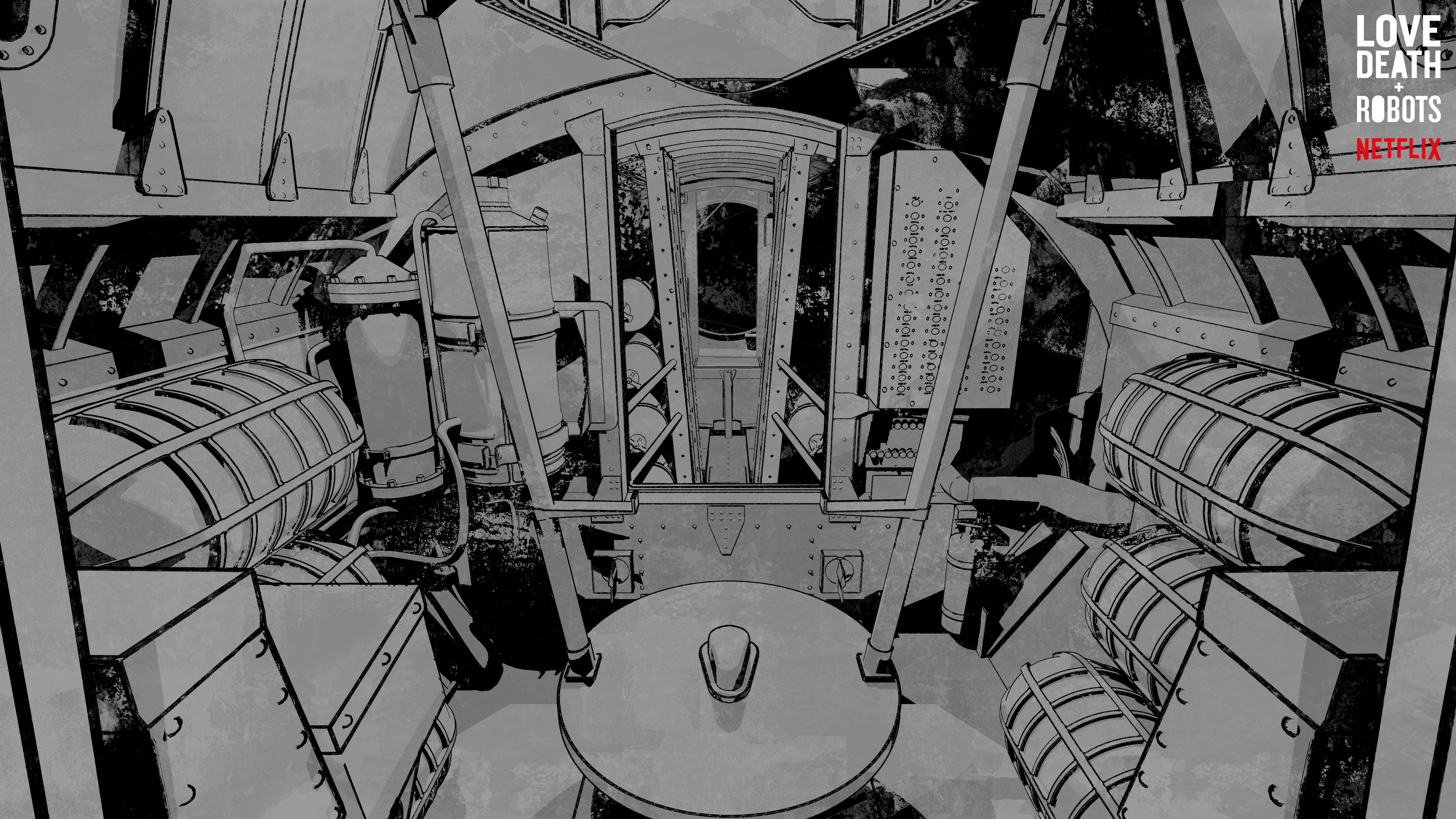 Early 3D render to test the style / Cockpit