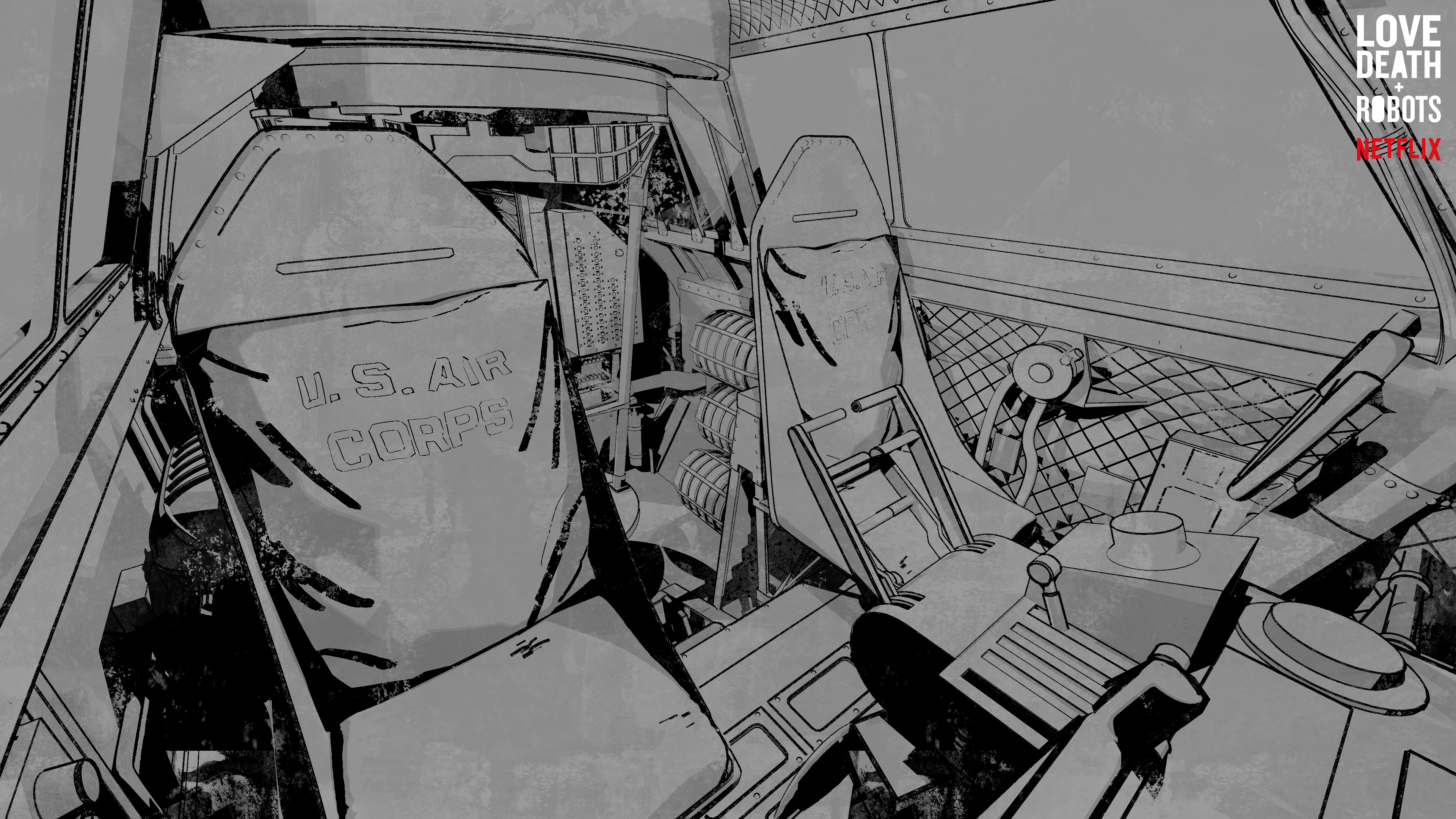 Early 3D render to test the style / Cockpit