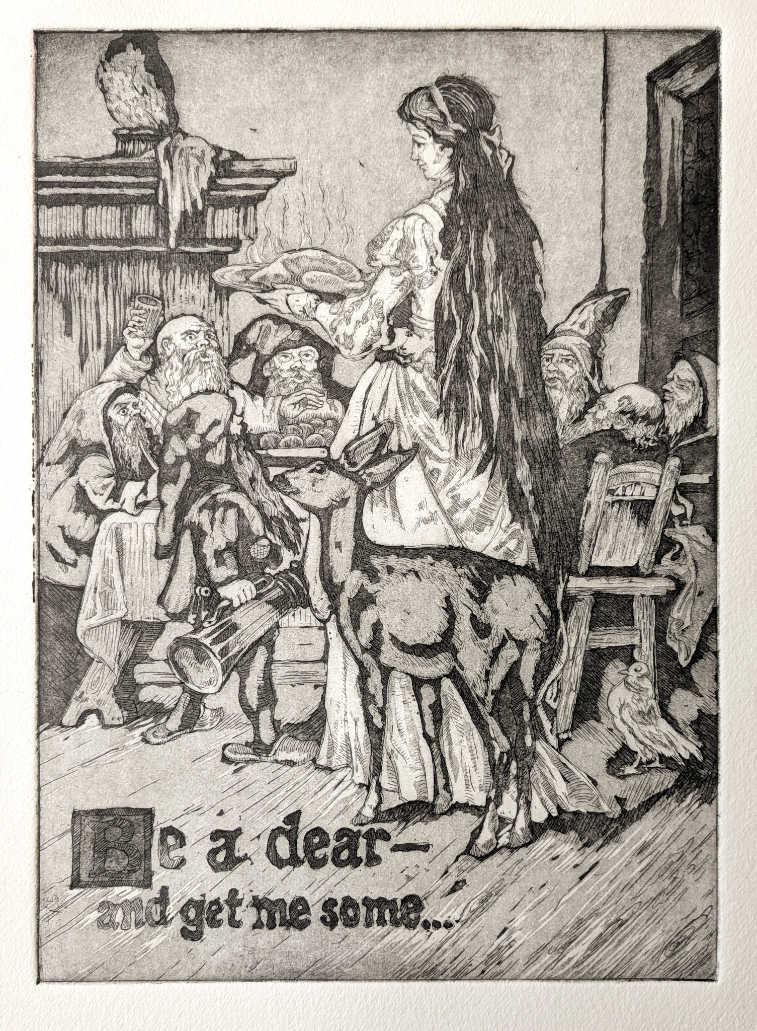 Dear | Etching and aquatint on Hahnemühle paper 300 gsm. 40 x 50 cm (21x29.5cm) Malaga, 2025.