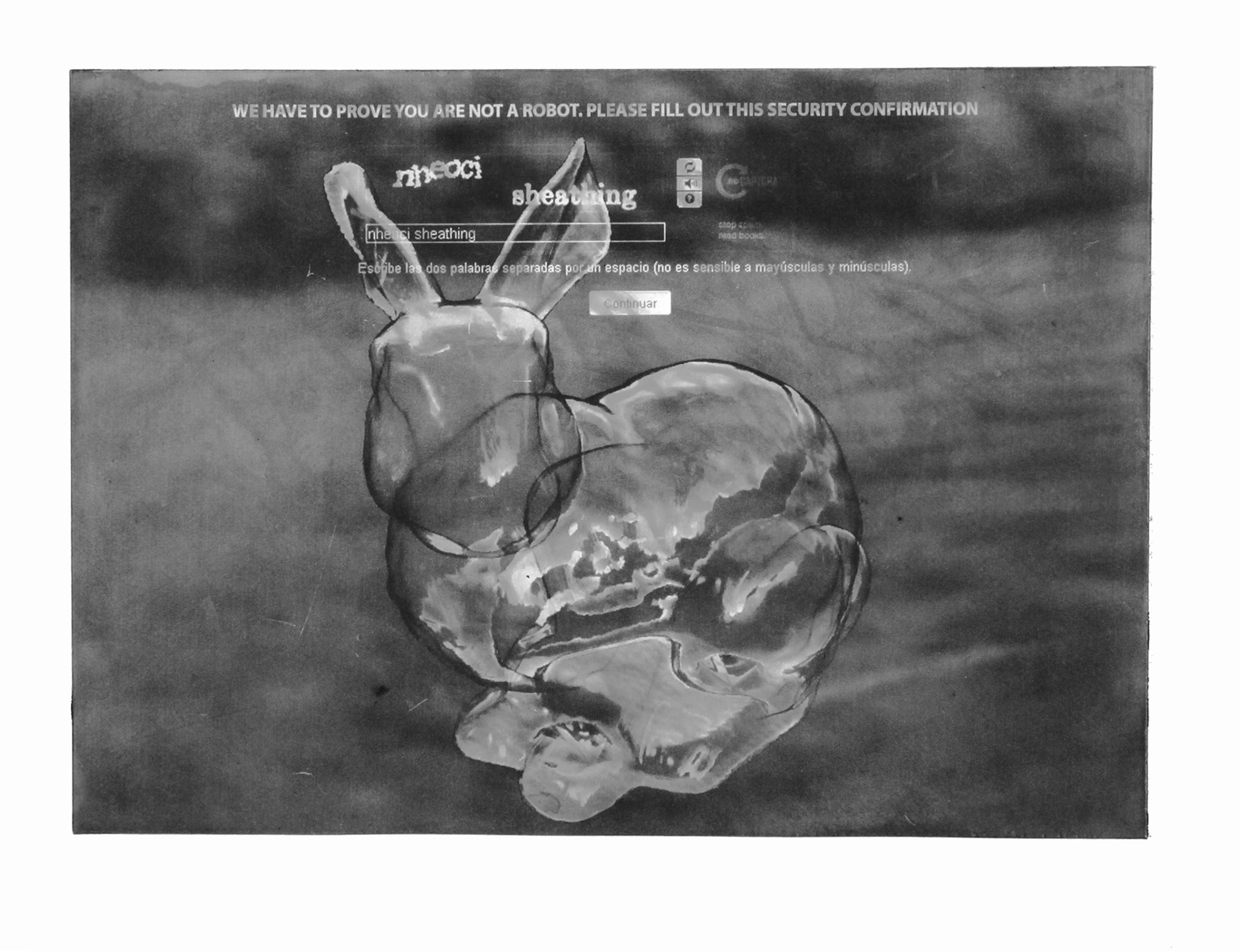 Capcha II. Photoetching on paper 300 gsm. 36.5 x 31 cm (28.5 x 20 cm) 2013
