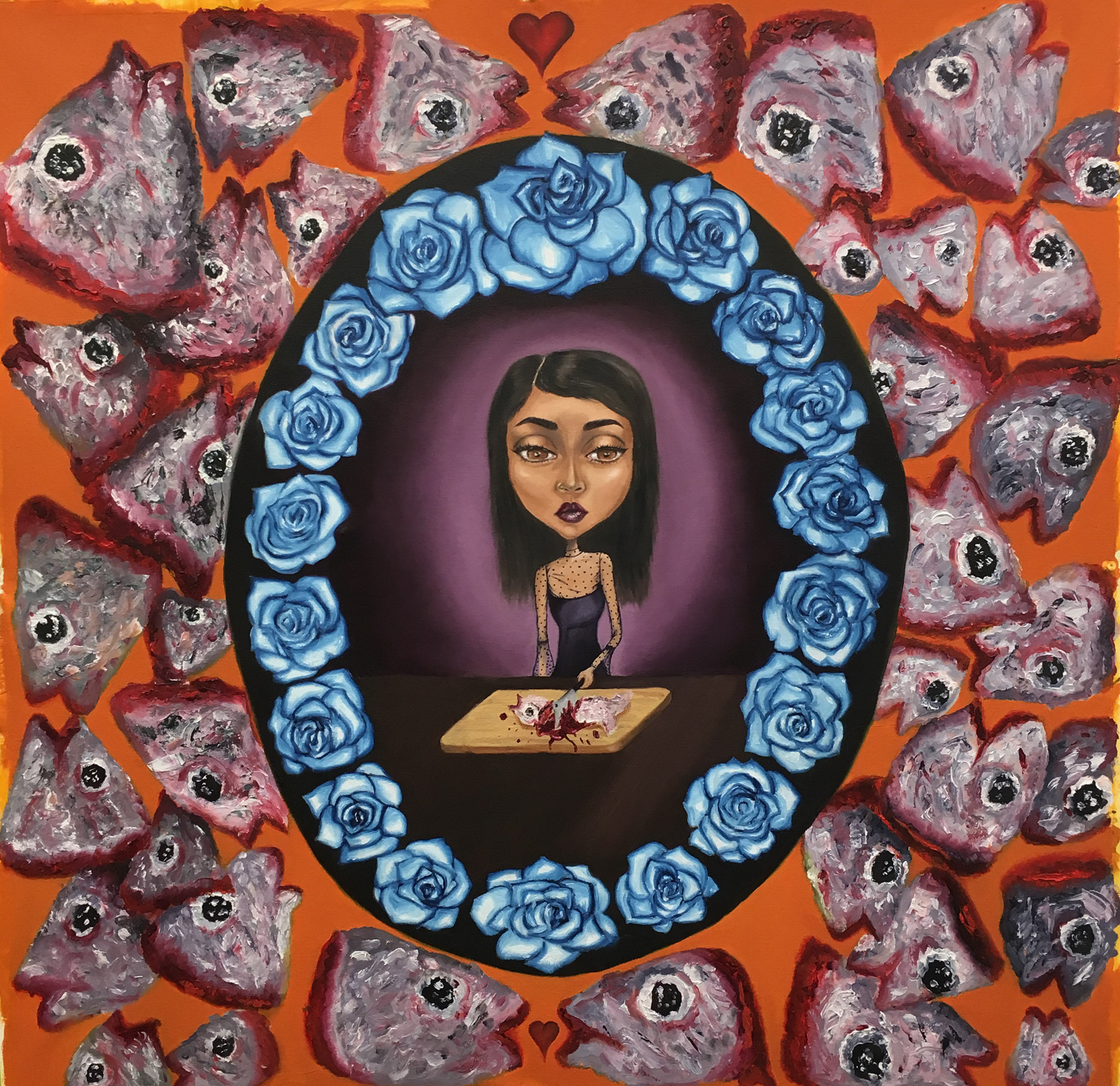 Catch of the Day, 2018, oil on canvas