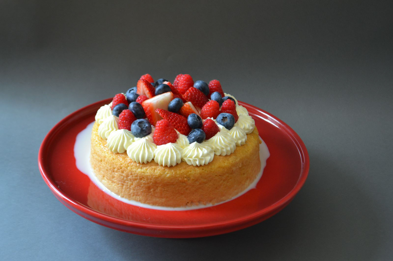 Tres leches Mexicana y frutos de temporada