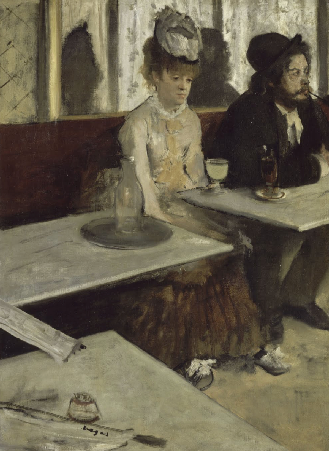 In a Café, Degas. 1876
