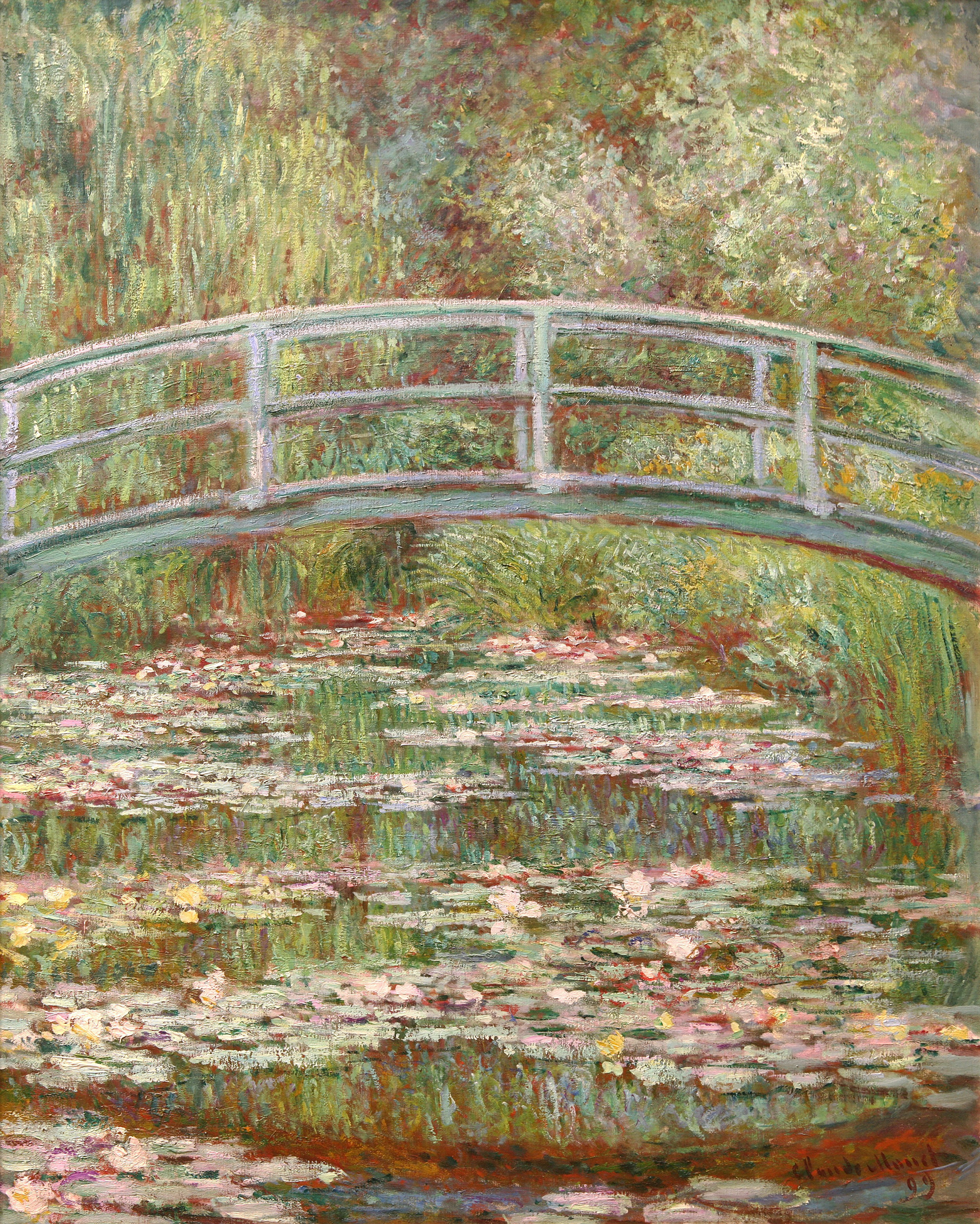 Bridge over a Pond of Water Lilies, Claude Monet, 1899