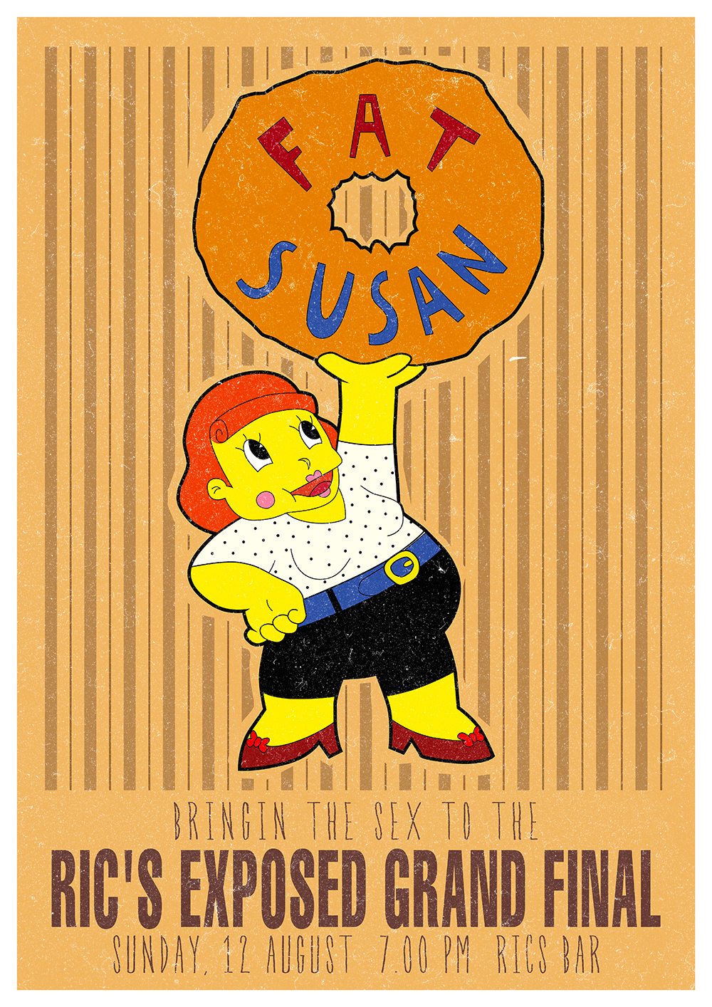 Fat Susan Dohnut mama poster design