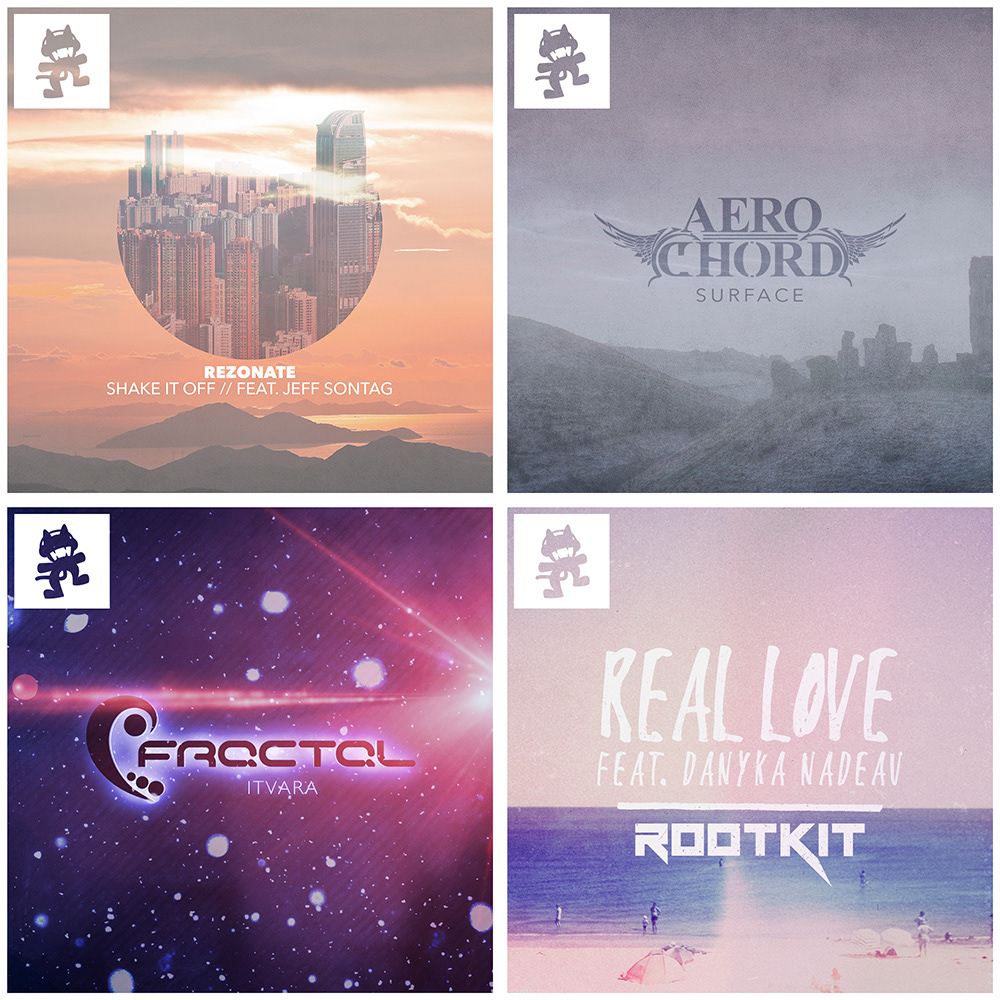 REZONATE, AERO CHORD, FRACTAL, & ROOTKIT - 2014 - Release Art