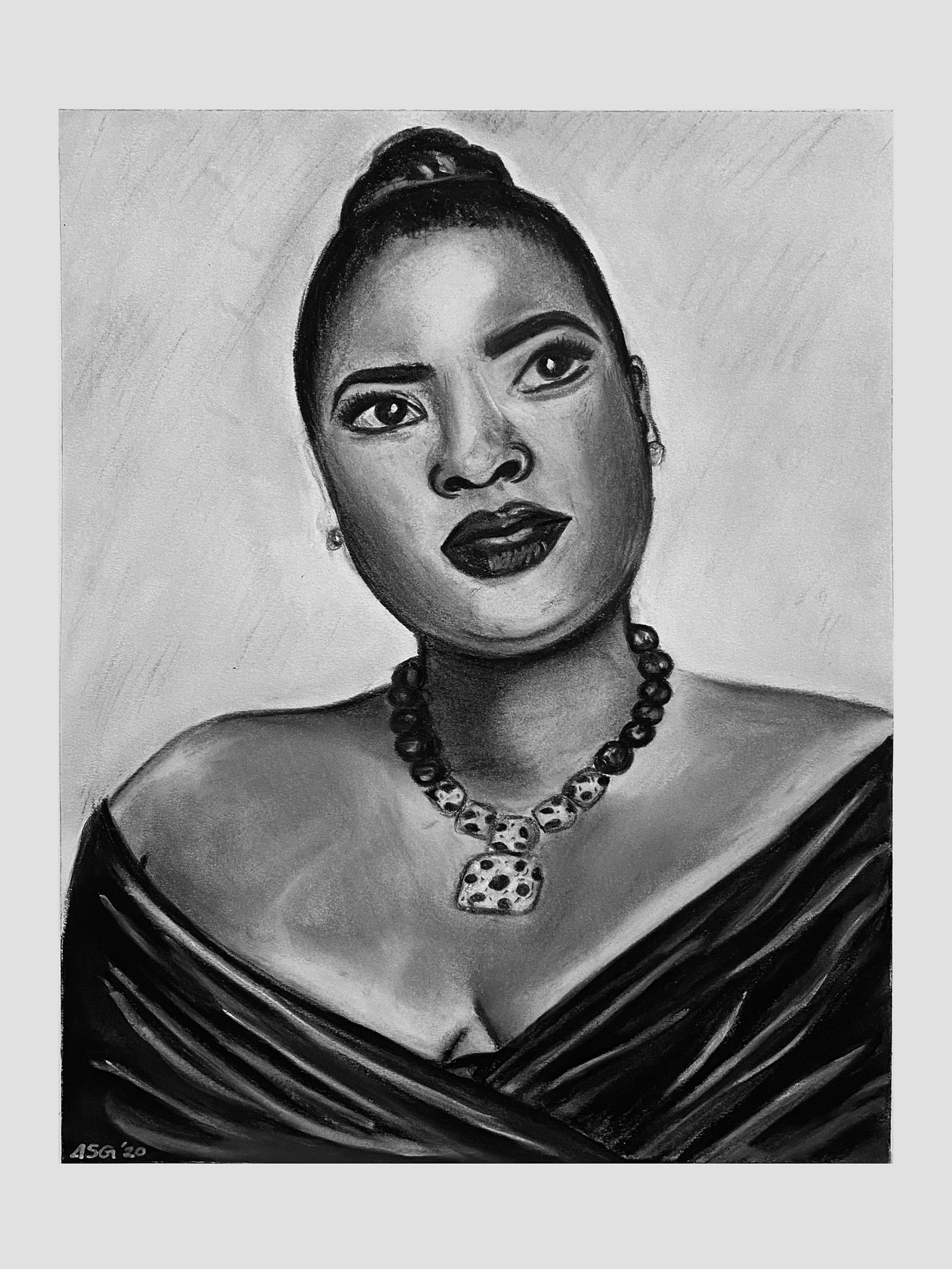 Lizzo Portrait (Charcoal)