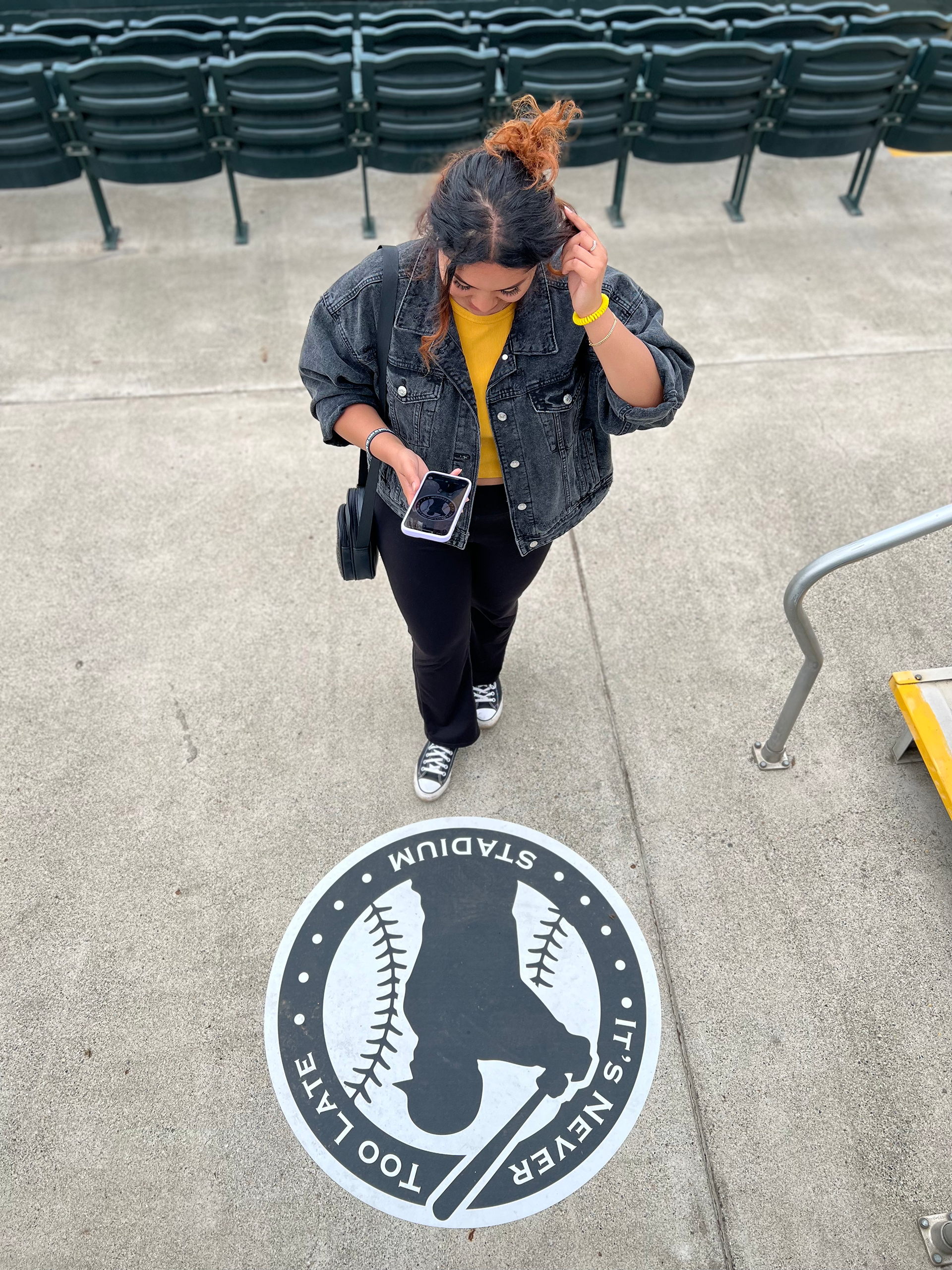 It's Never Too Late Baseball Stadium Logo, 2023