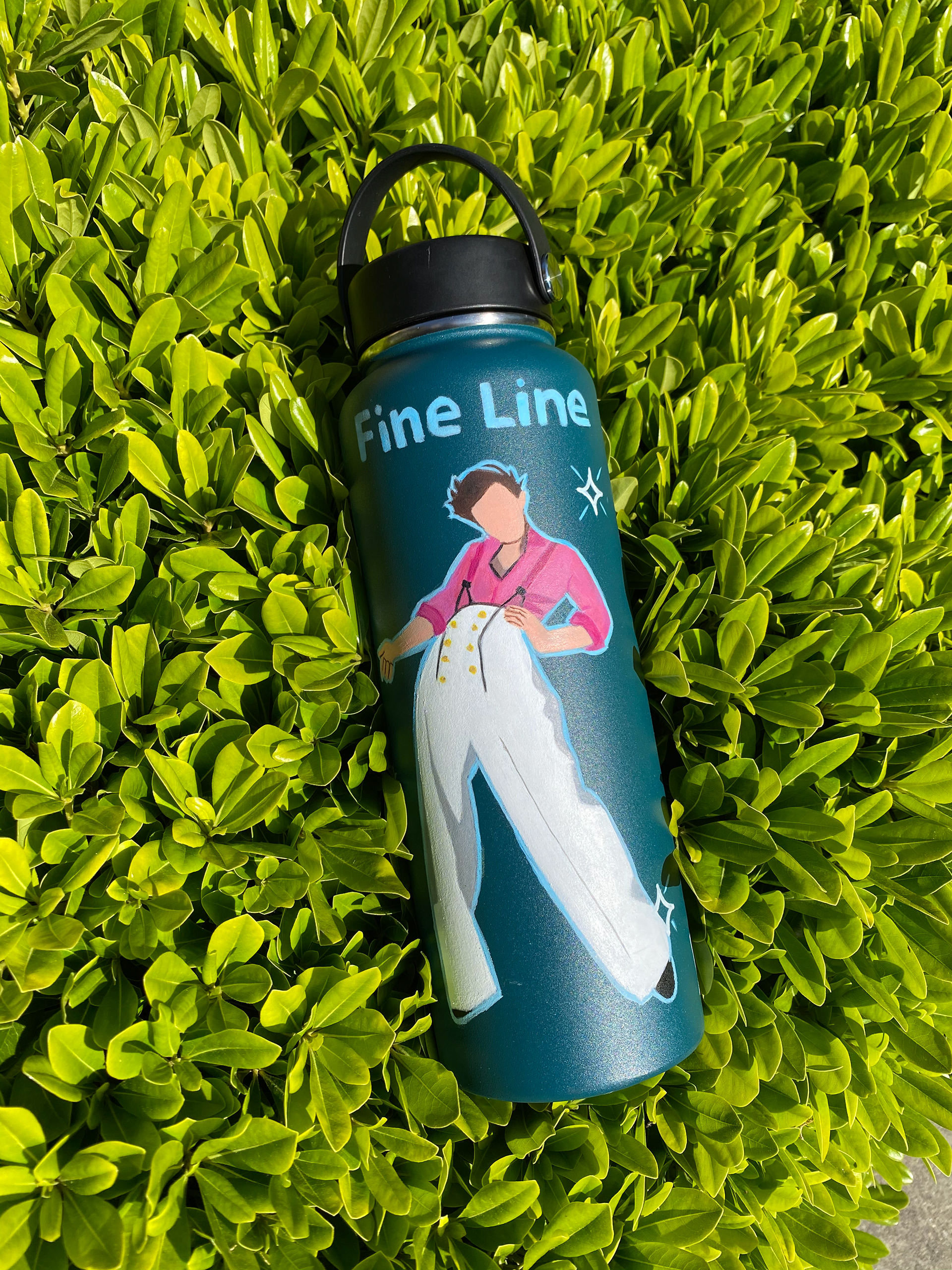 Harry Styles Painted Hydroflask (Acrylic)