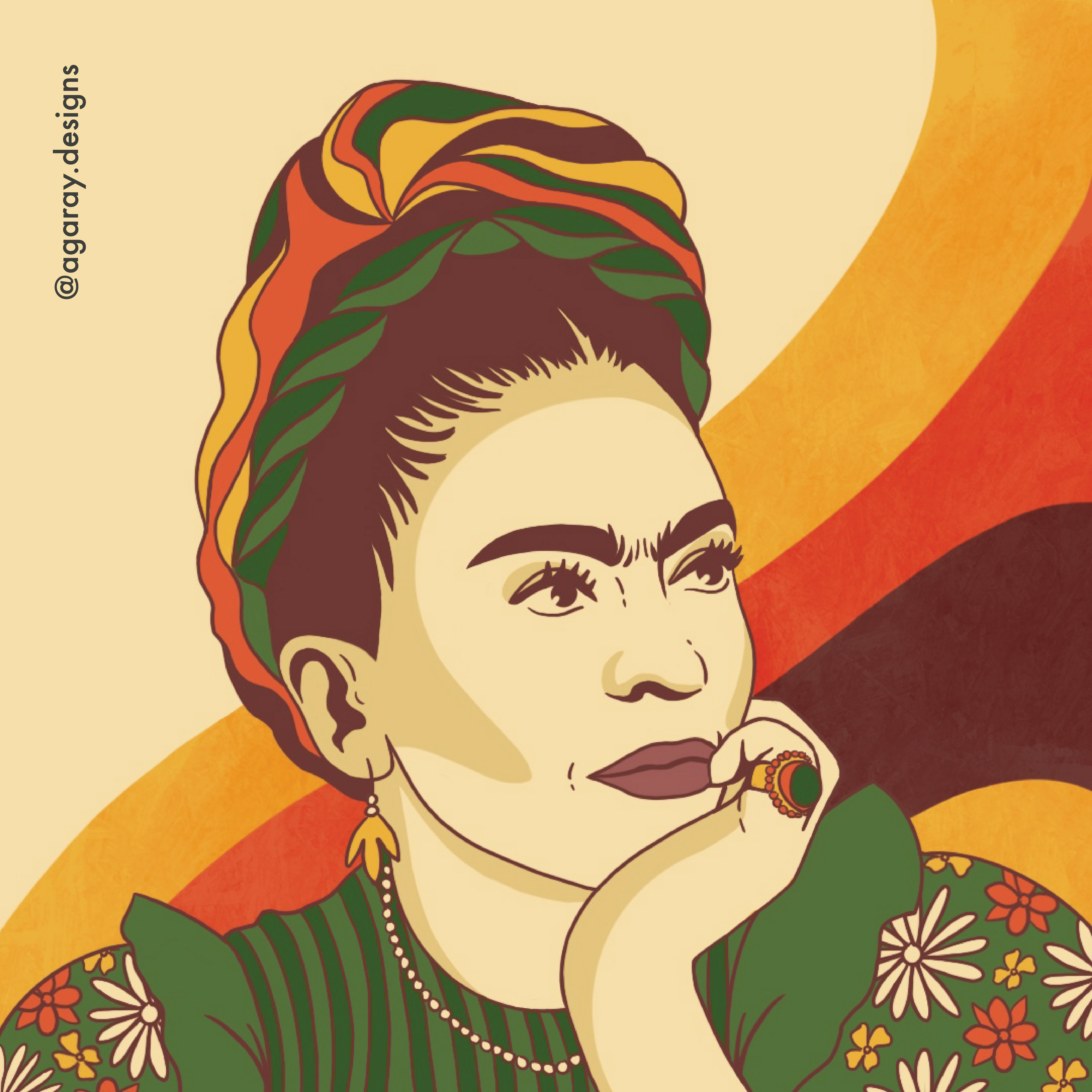 Frida Kahlo Illustration (Procreate)