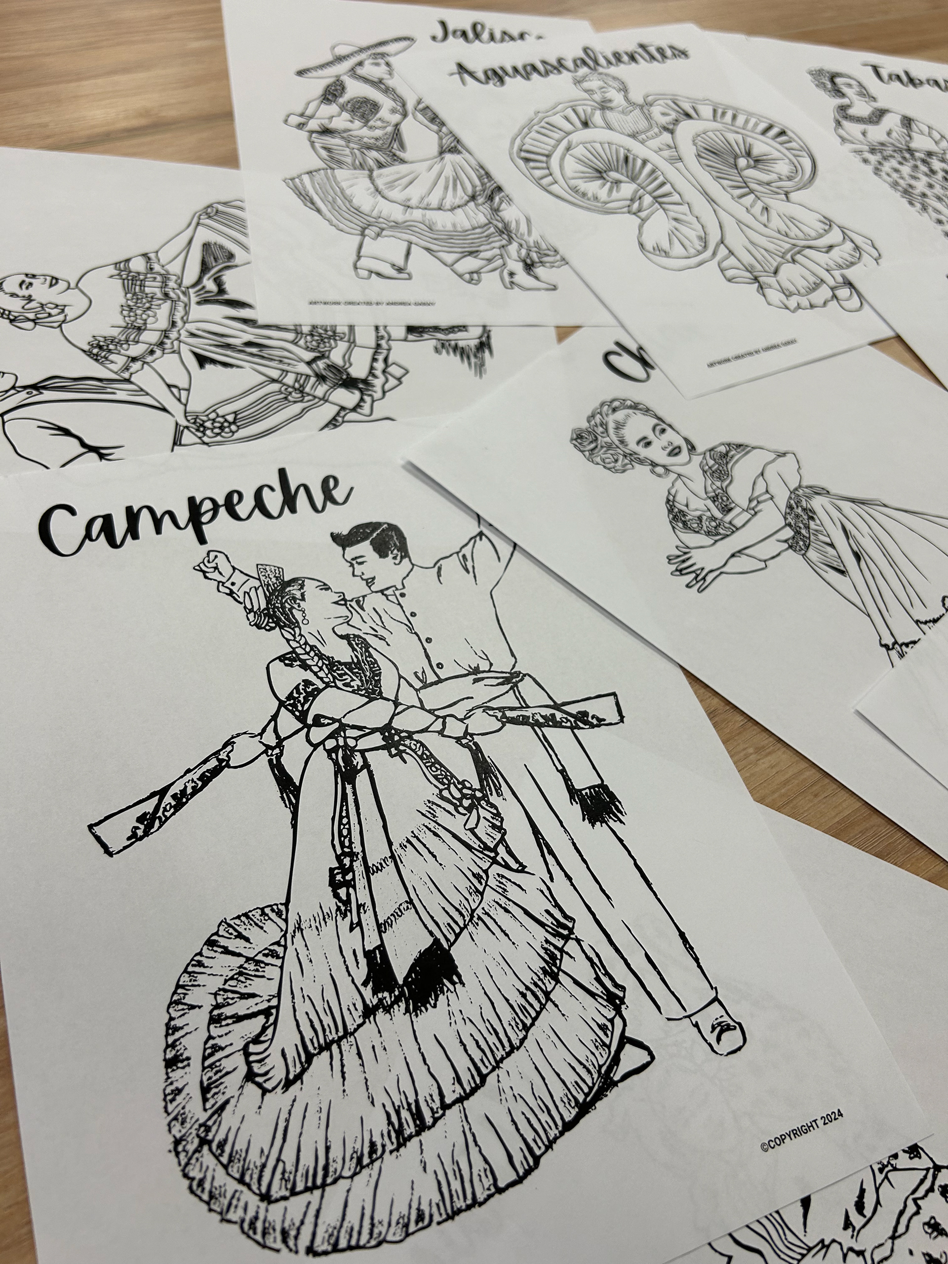 Mexican Folklore Illustrations, 2024