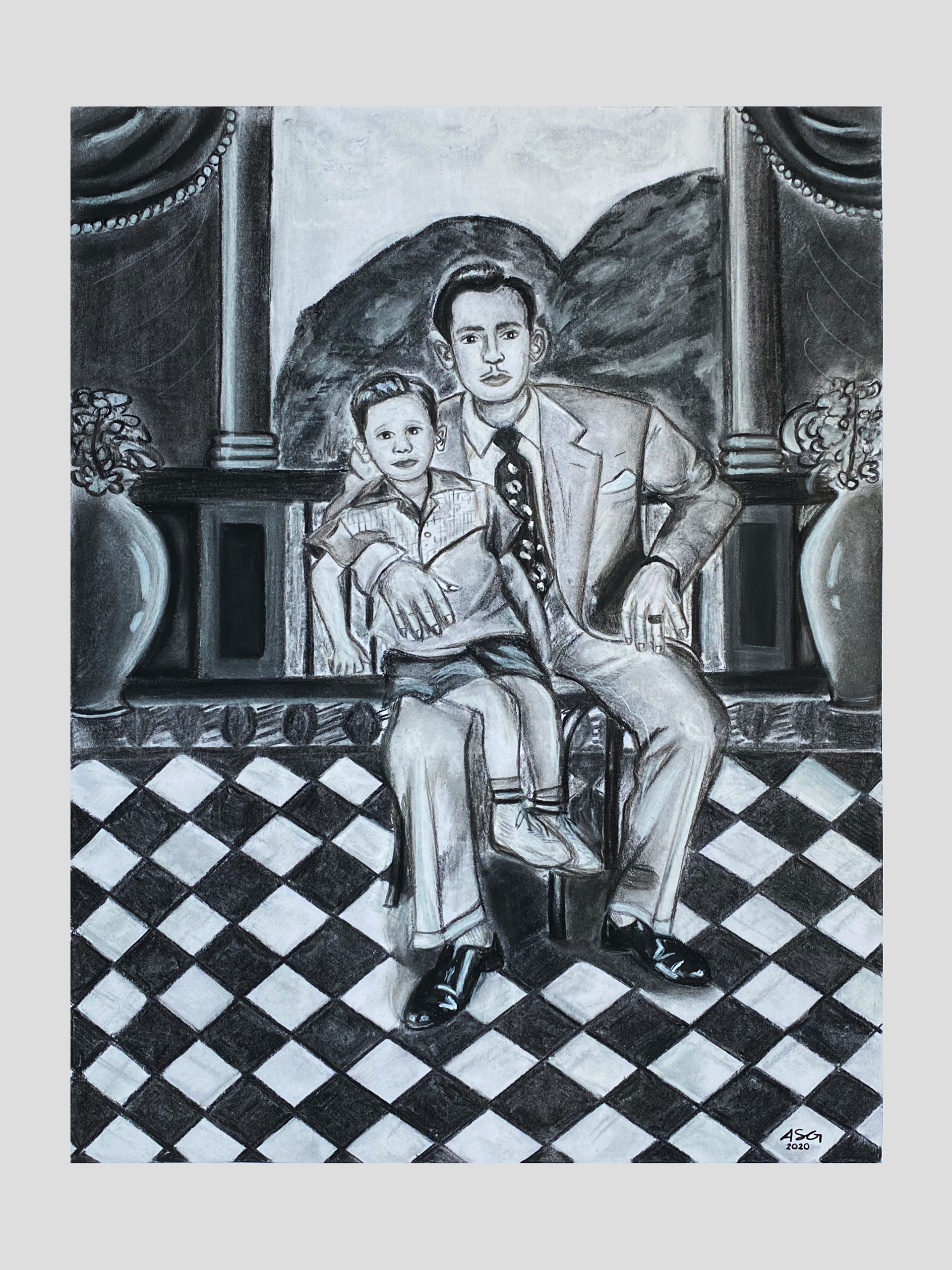 Mi Abuelo (Charcoal)