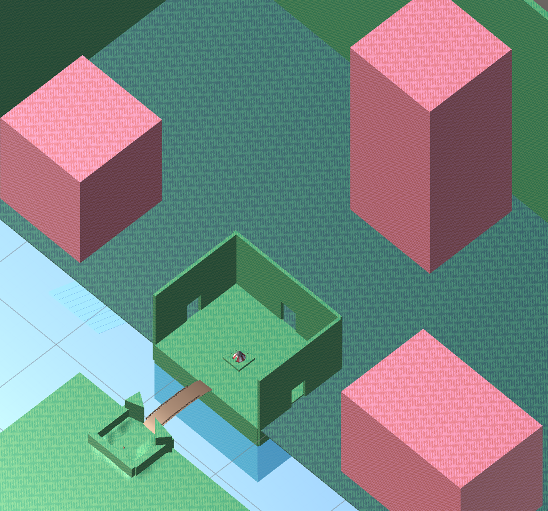 Block-out: Position and scale of the levels in-engine