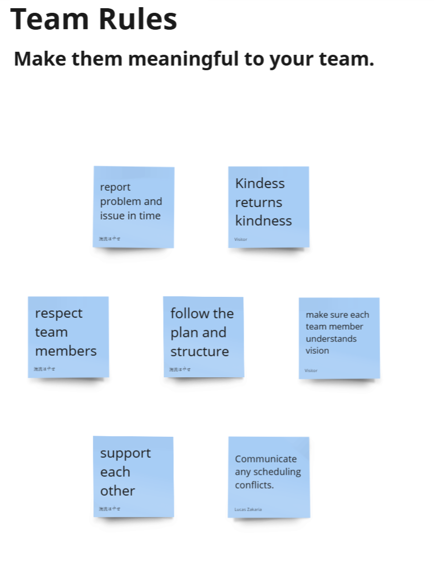 Team Rules