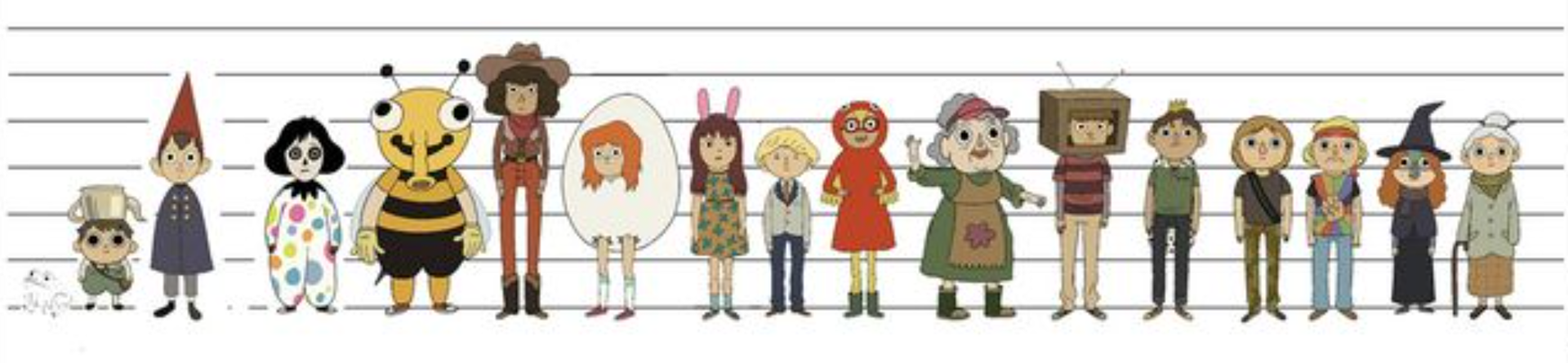 Character lineup Reference: Over the Garden Wall by Cartoon Network