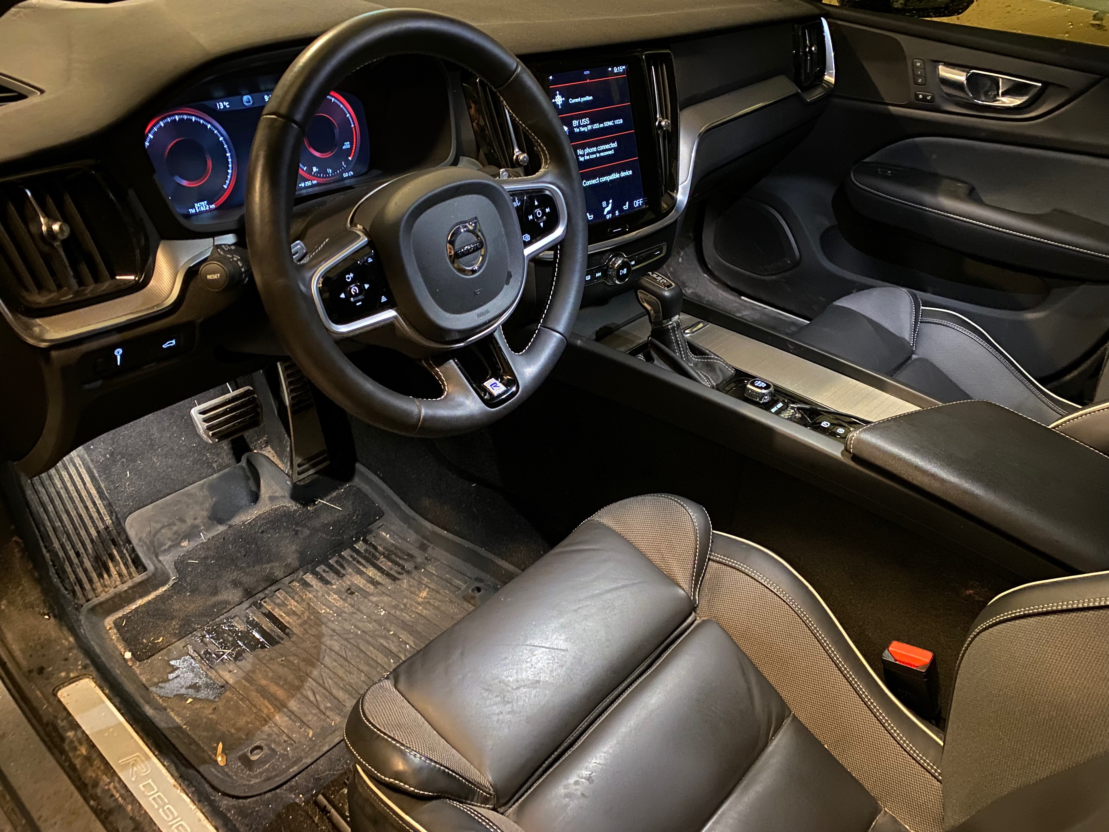 Volvo S60 interior before