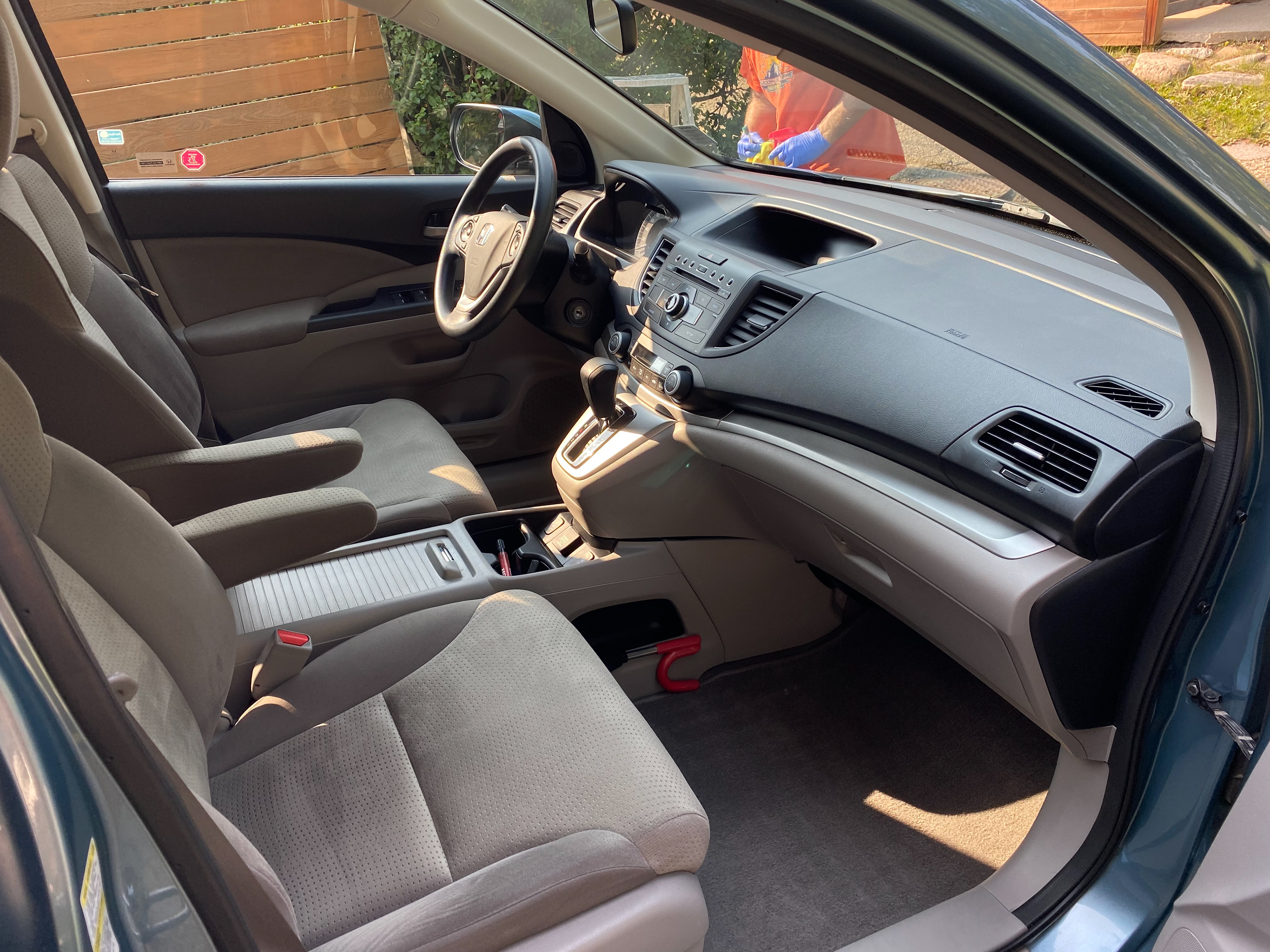 Honda CR-V interior after