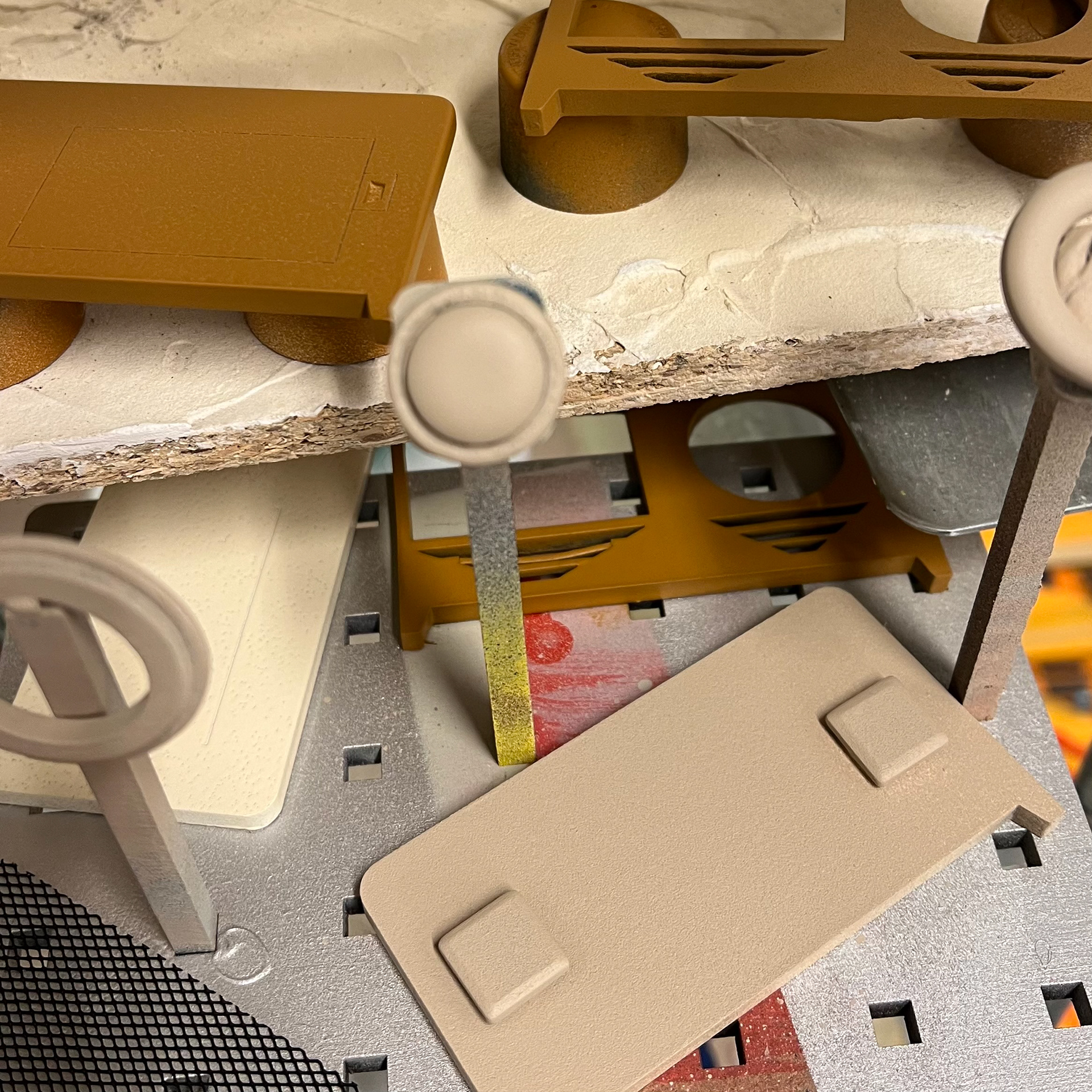 Spray painting all parts