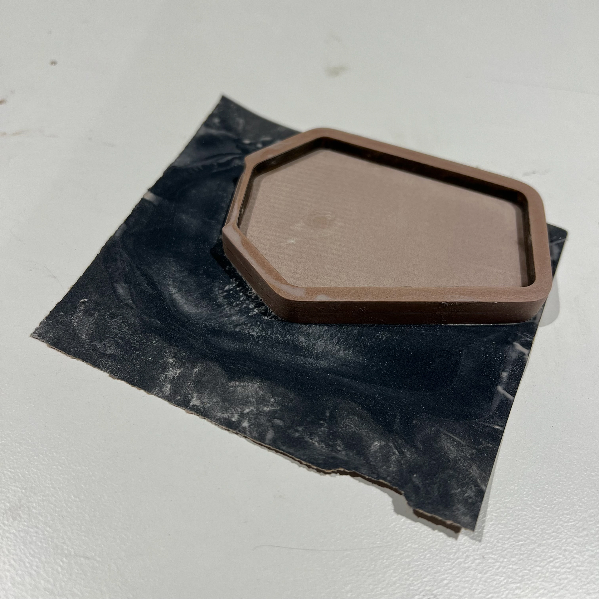 Fine polishing with 800 grit sandpaper