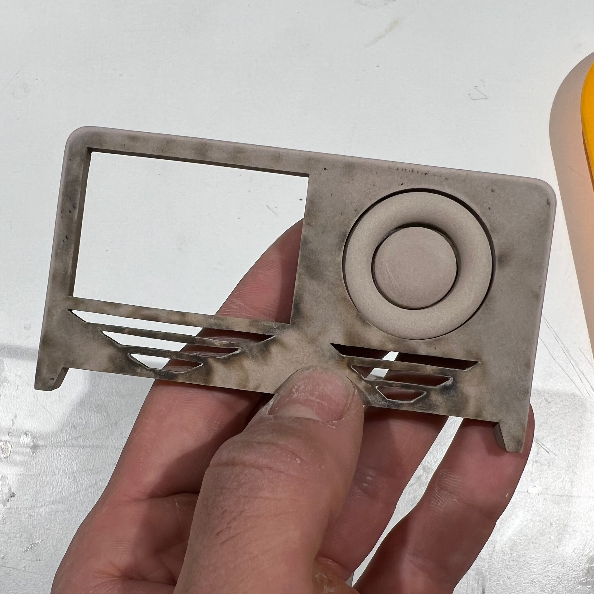 Fine polishing with 800 grit sandpaper